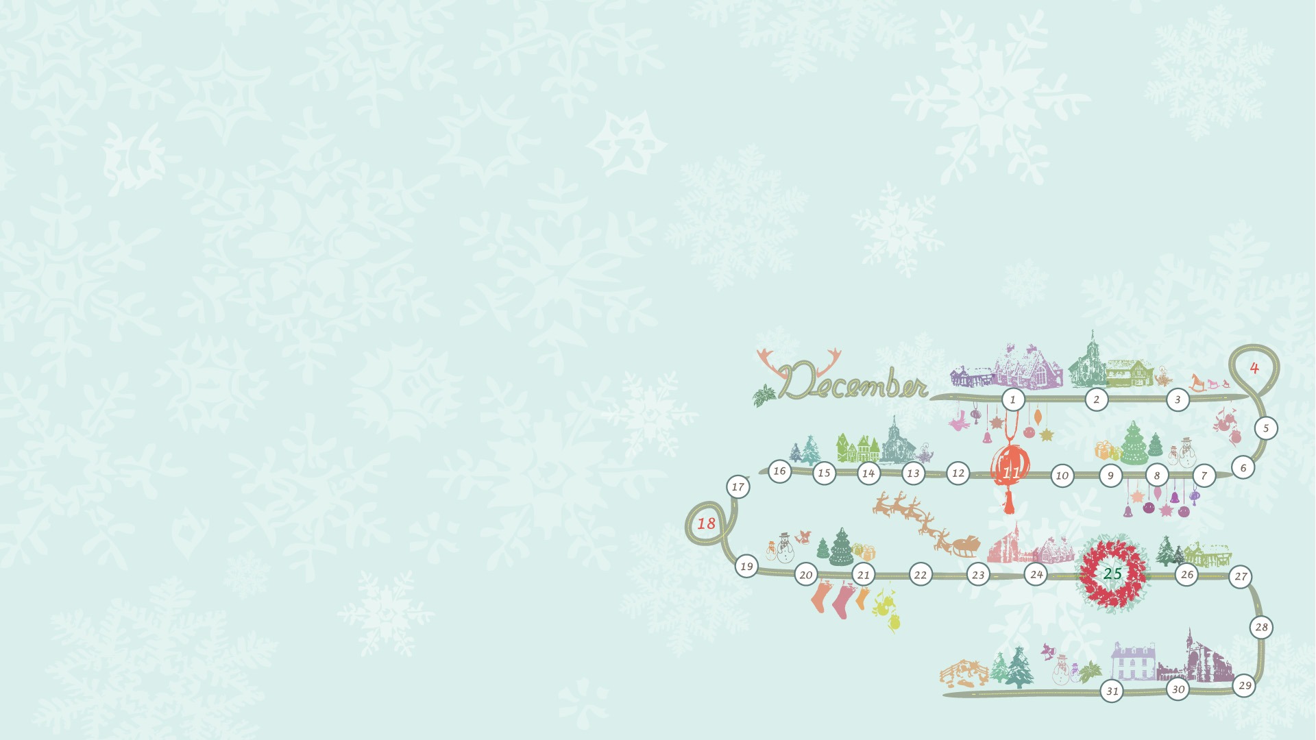 December 2011 Calendar wallpaper (1) #15 - 1920x1080