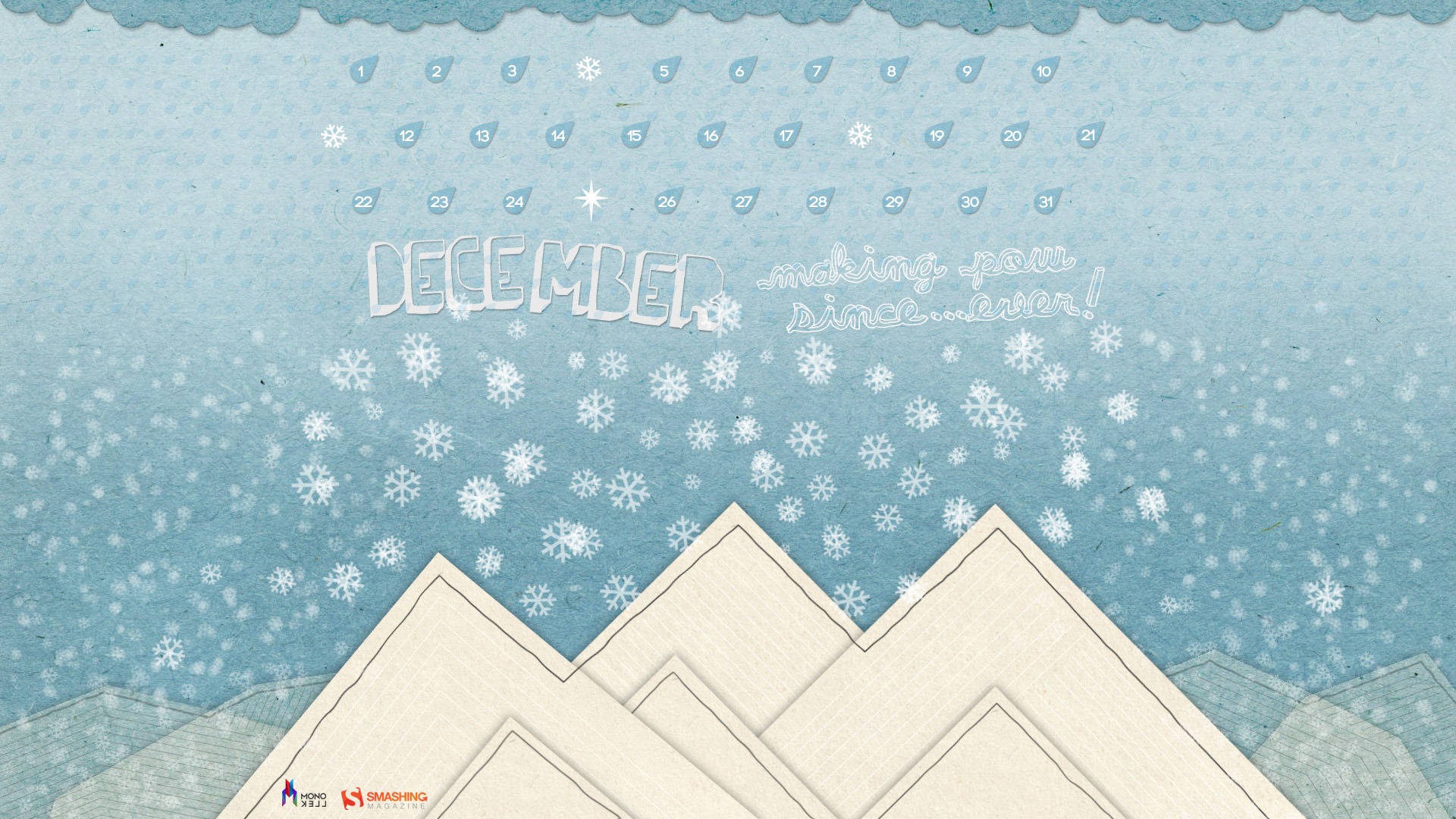 2011年12月 月曆壁紙(二) #7 - 1920x1080