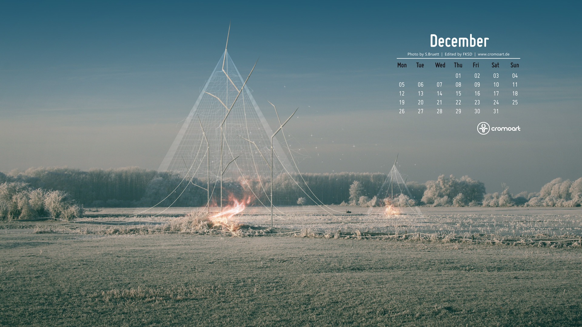 Dezember 2011 Kalender Wallpaper (2) #16 - 1920x1080