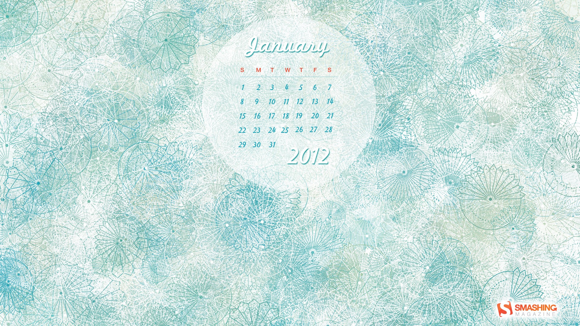 January 2012 Calendar Wallpapers #9 - 1920x1080