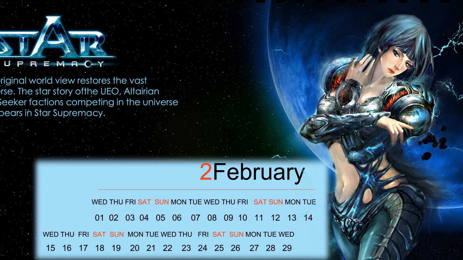 Februar 2012 Kalender Wallpaper (2) #16 - 1920x1080