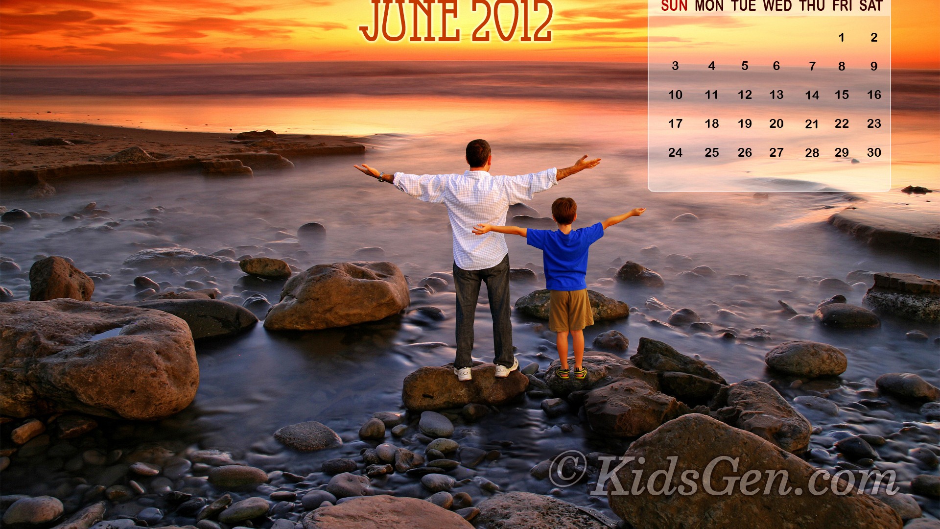 Juin 2012 fonds d'écran calendrier (2) #17 - 1920x1080