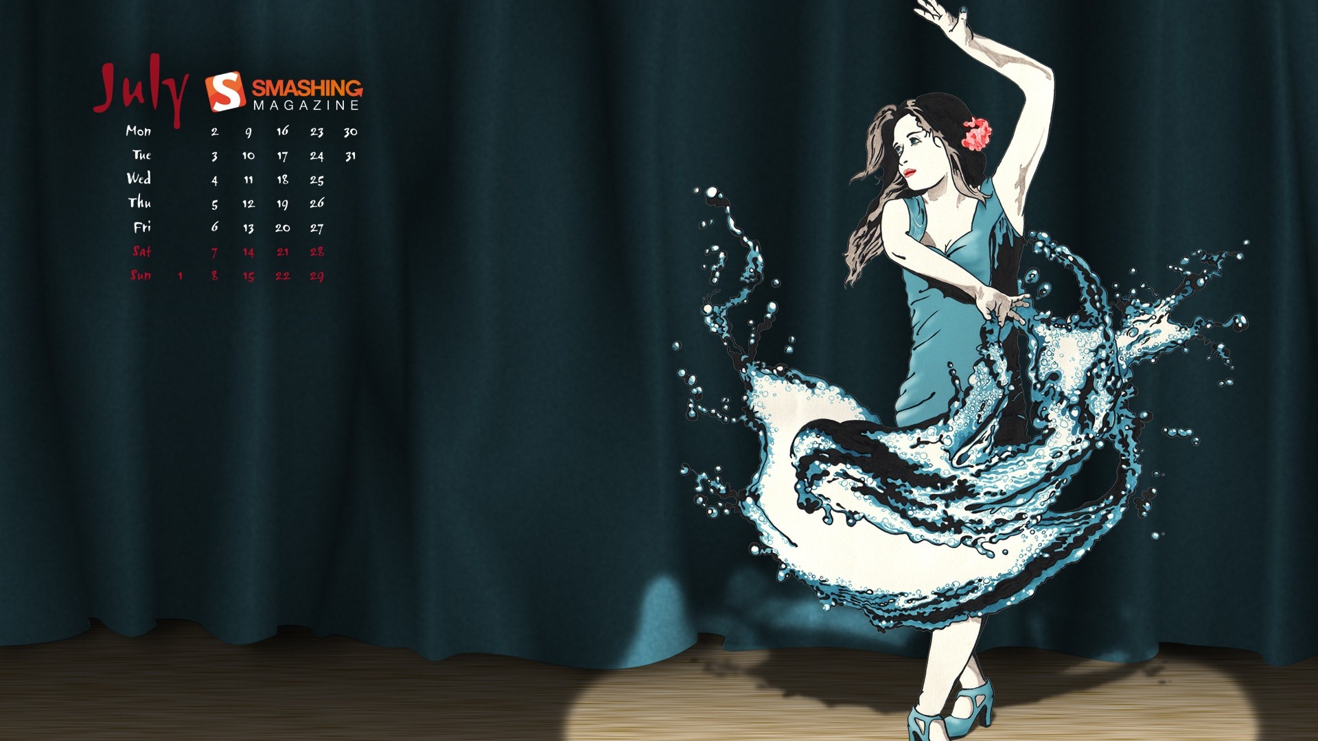 2012年7月 月曆壁紙(二) #5 - 1920x1080