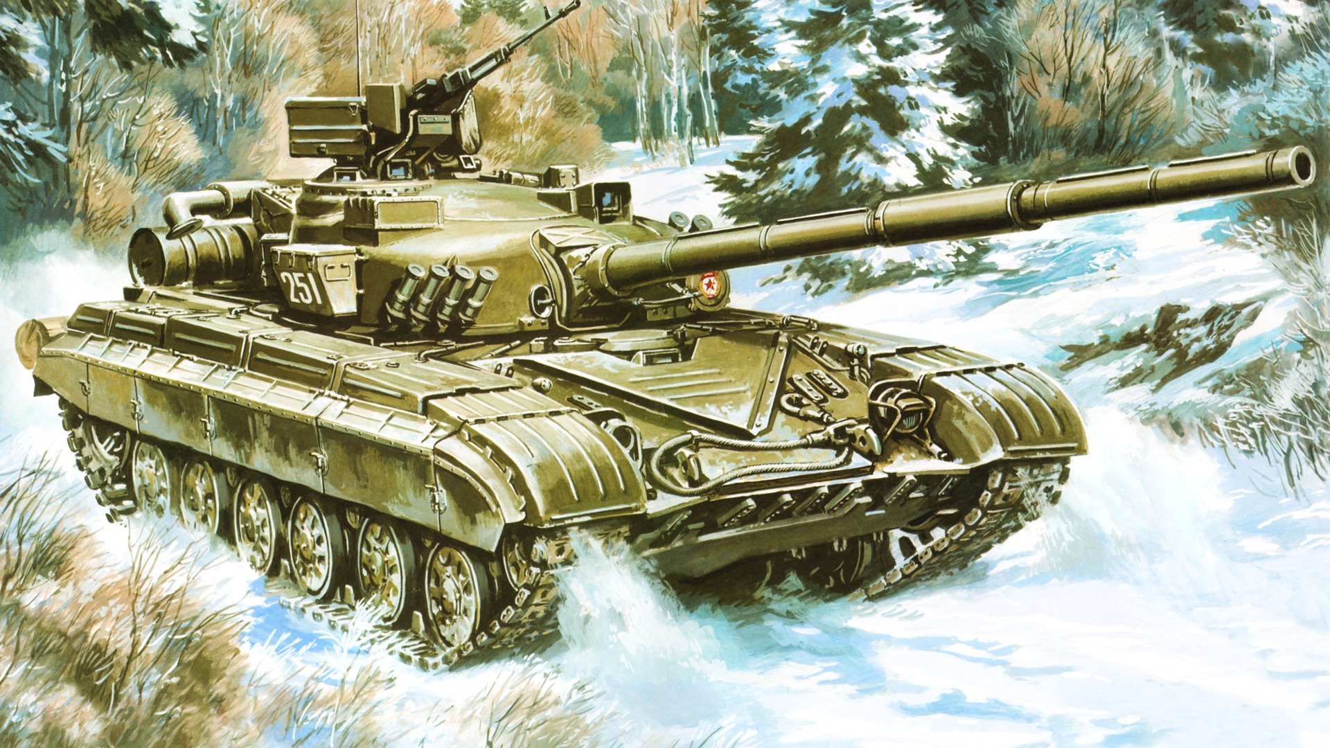 Военный танков, боевых бронированных картины HD обои #1 - 1920x1080