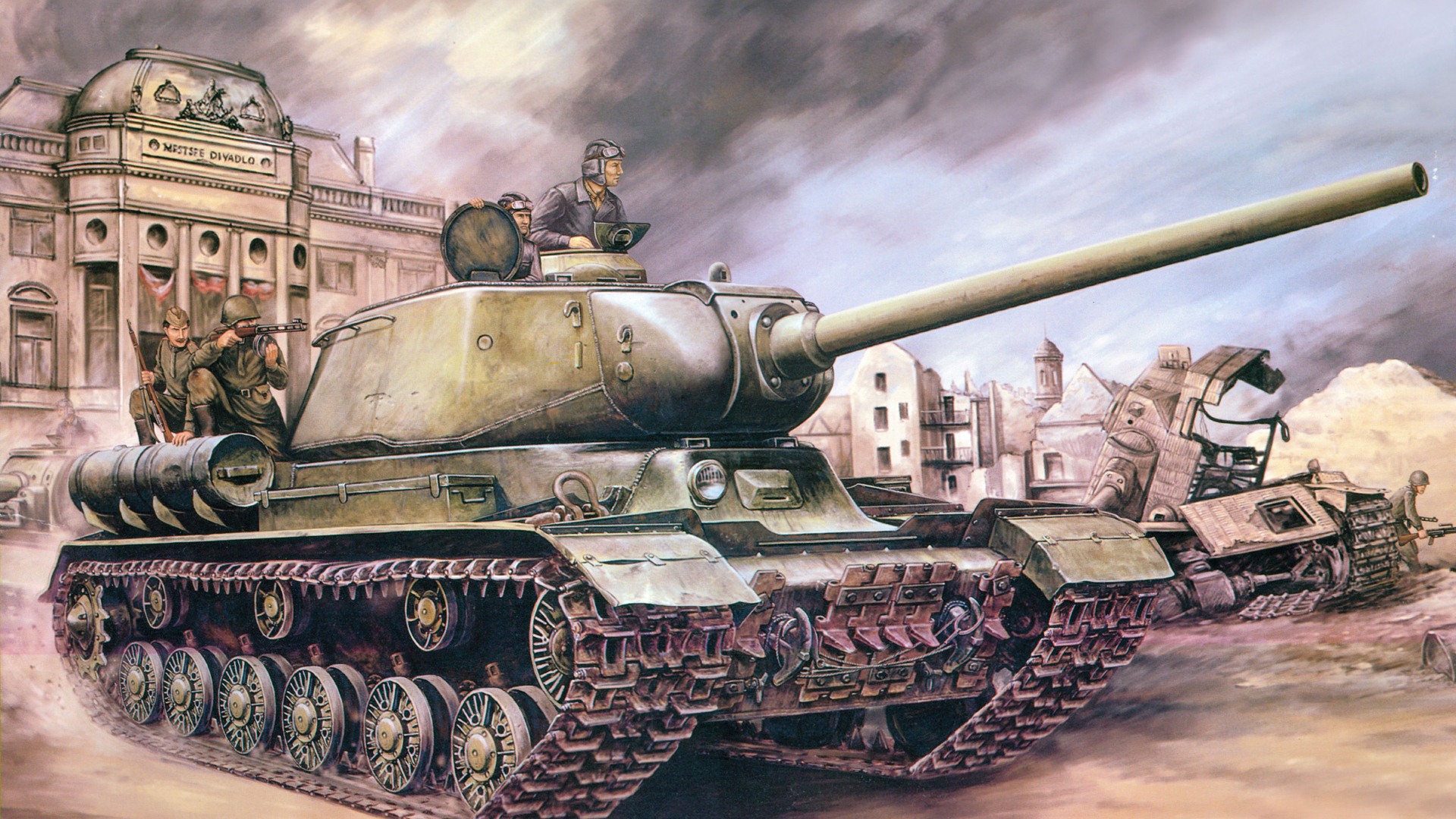 Военный танков, боевых бронированных картины HD обои #9 - 1920x1080