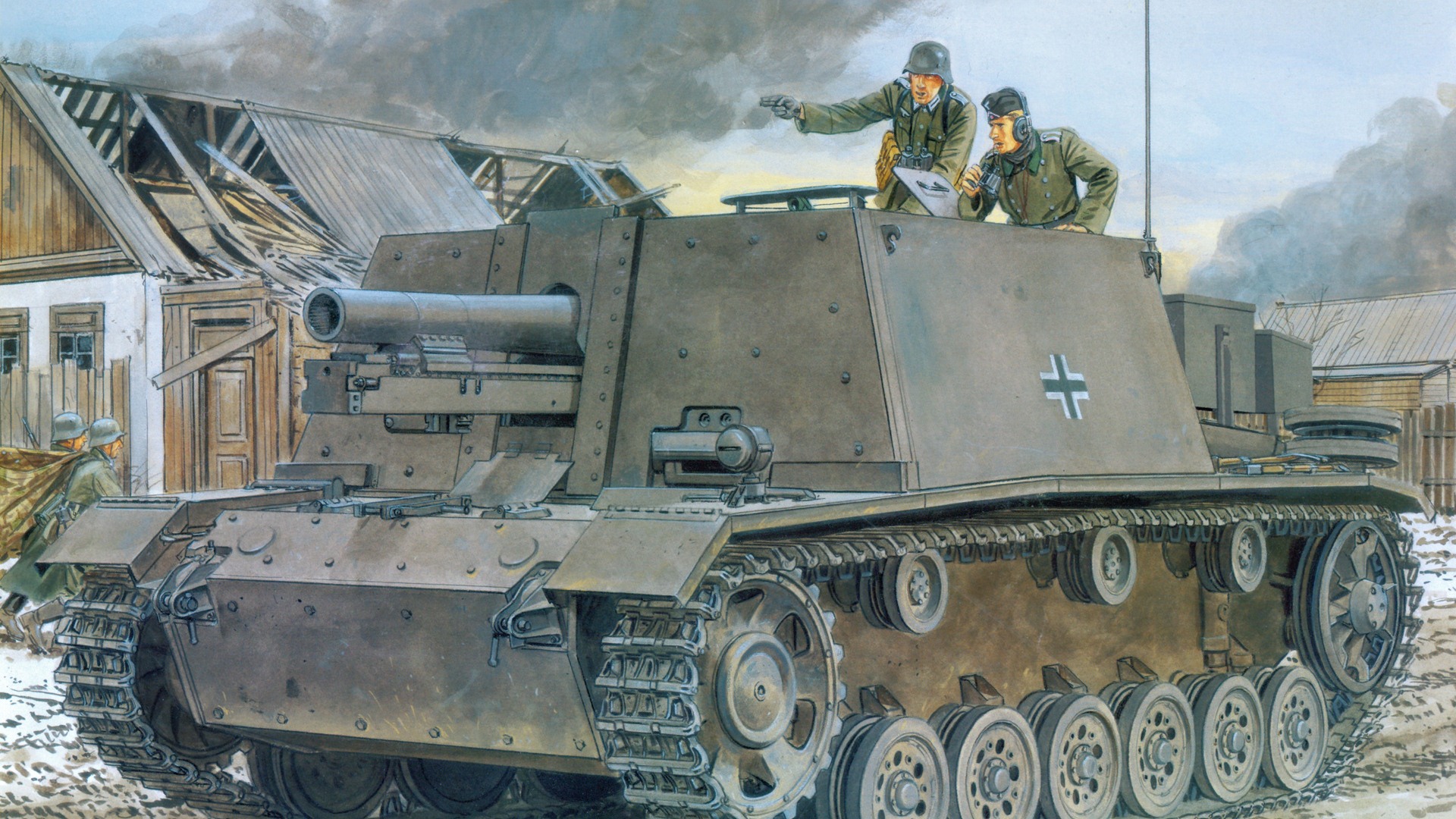 軍事坦克裝甲 高清繪畫壁紙 #12 - 1920x1080