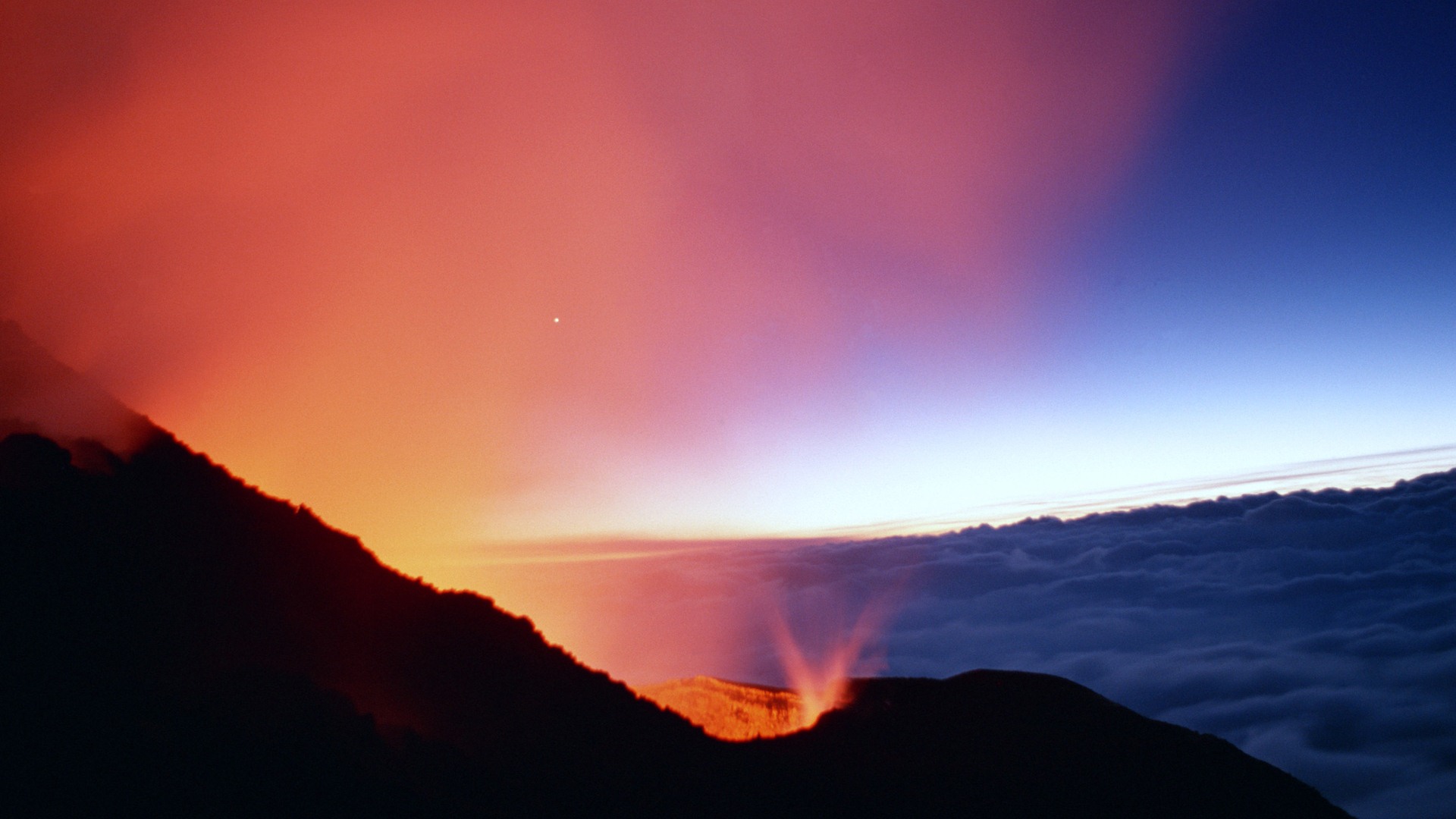 壮大な風景の壁紙の火山噴火 #13 - 1920x1080