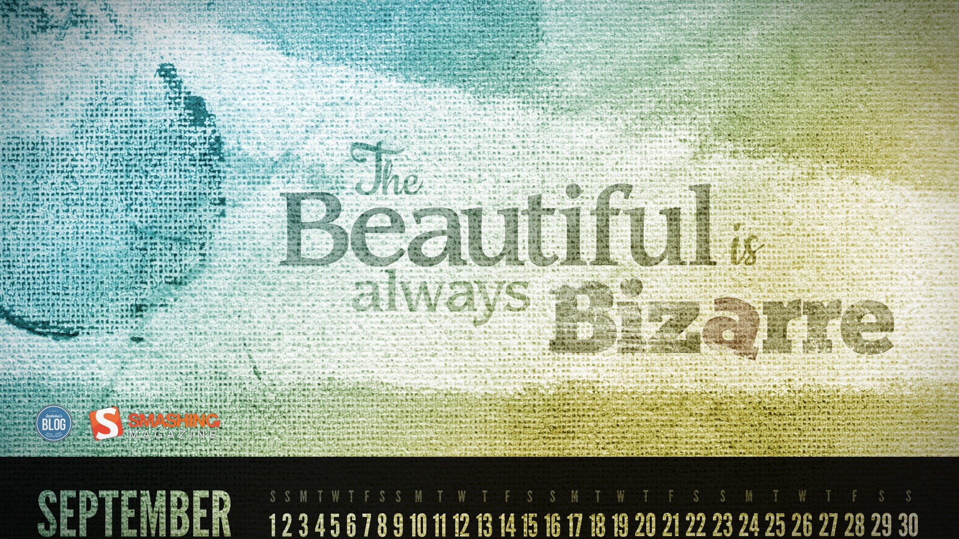 2012年9月 月曆壁紙(一) #20 - 1920x1080