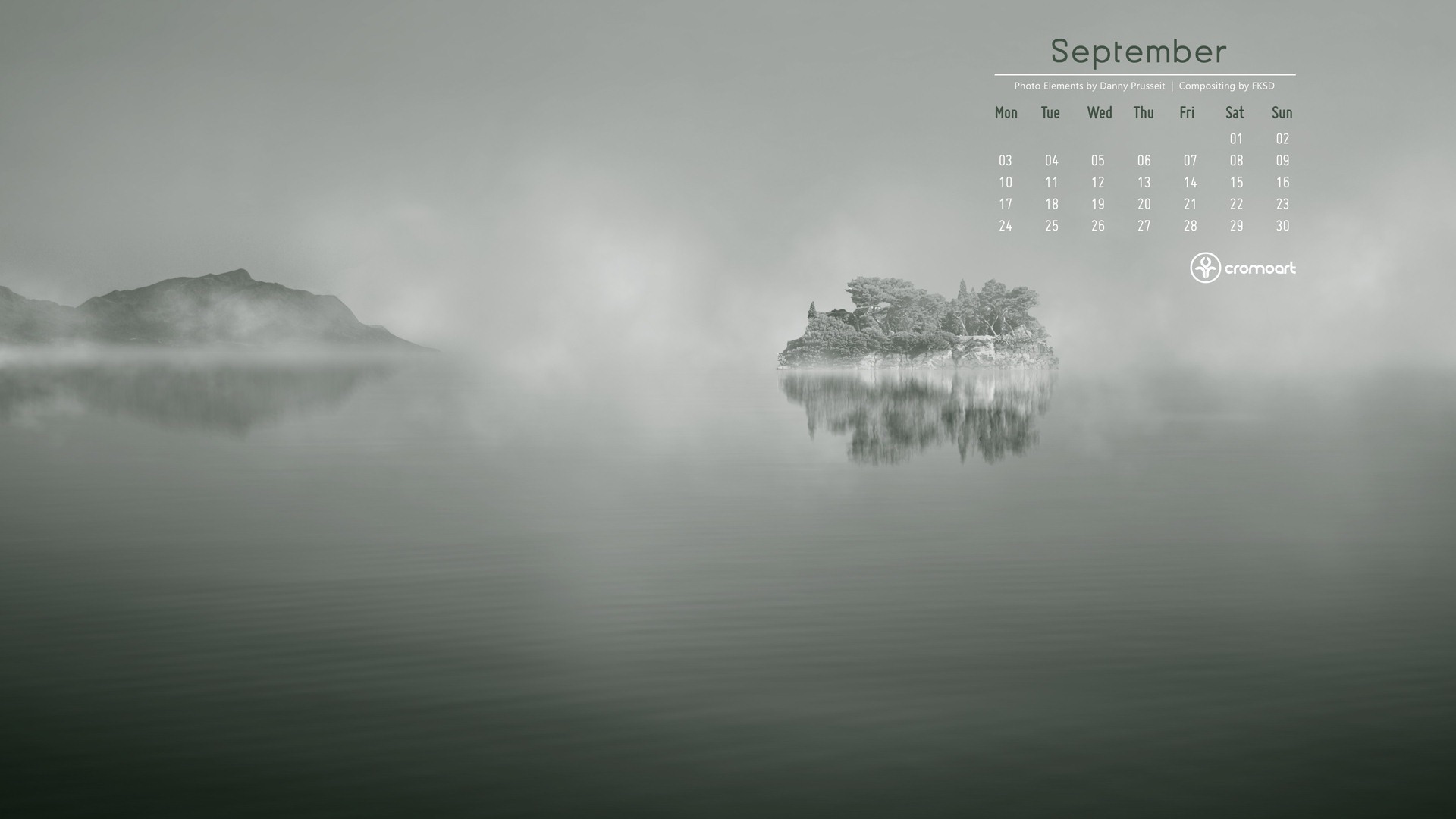 2012年9月 月曆壁紙(二) #20 - 1920x1080