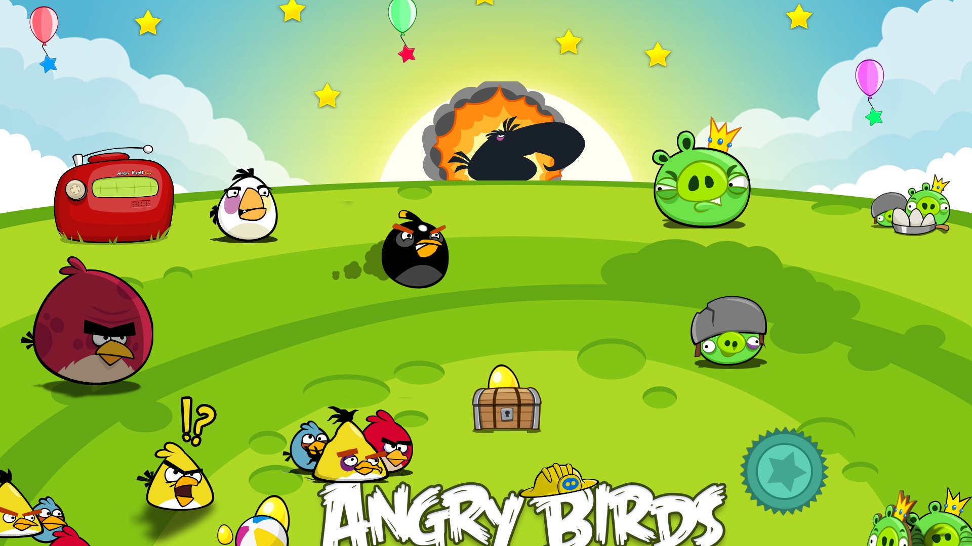 Angry Birds 憤怒的小鳥 遊戲壁紙 #12 - 1920x1080