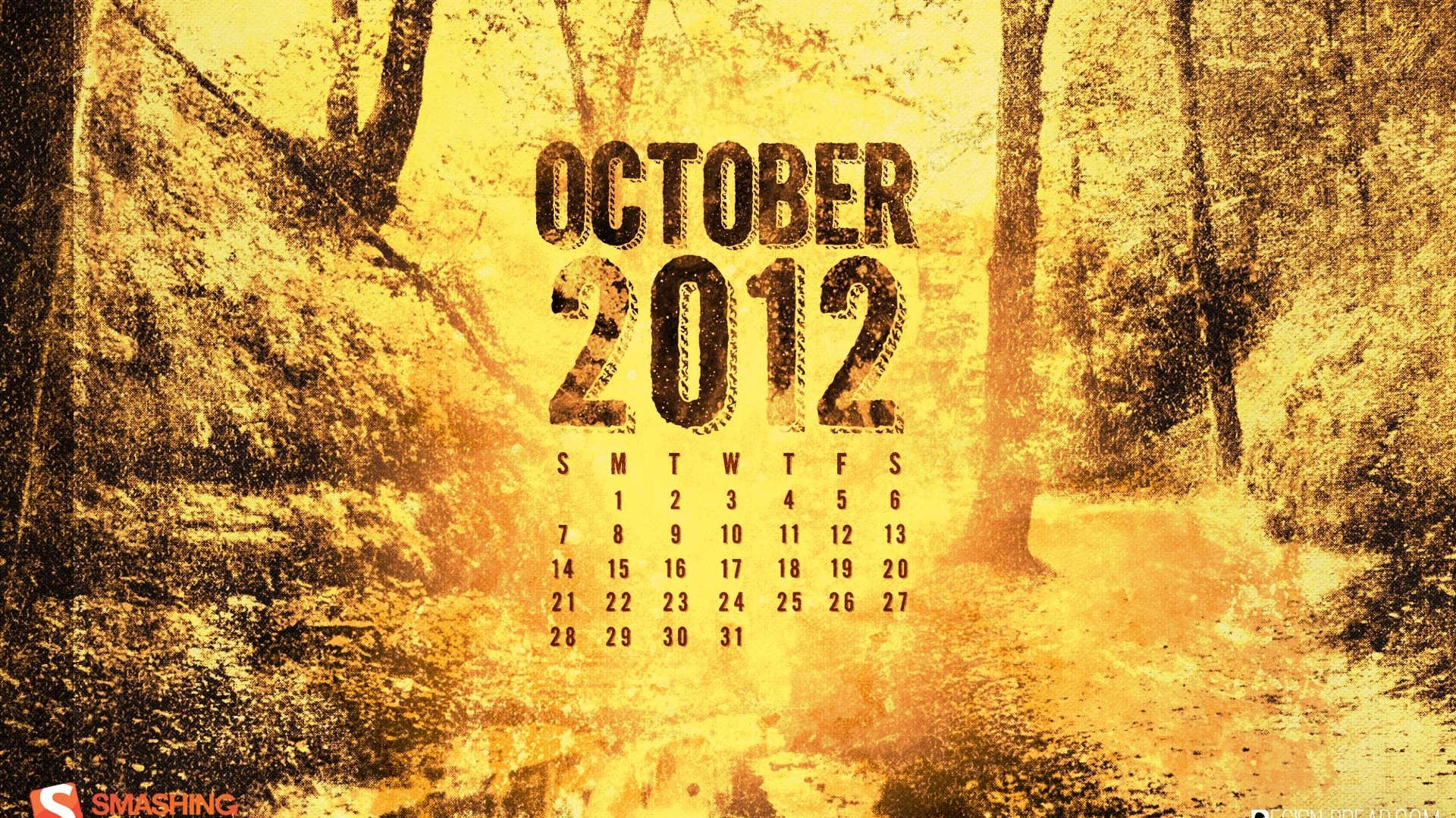 Oktober 2012 Kalender Wallpaper (2) #8 - 1920x1080