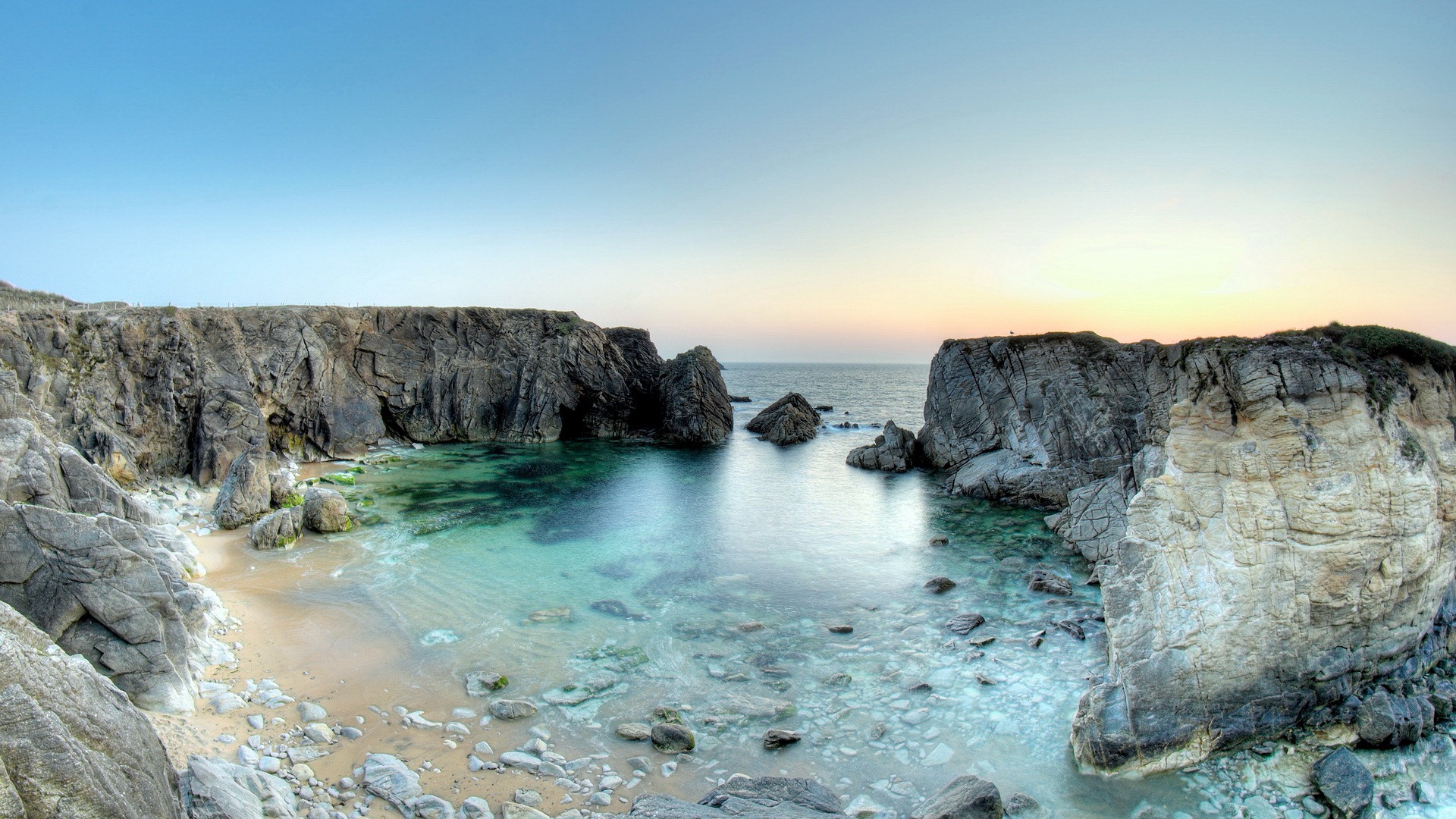 湖泊，大海，树木，森林，高山，精美风景壁纸7 - 1920x1080