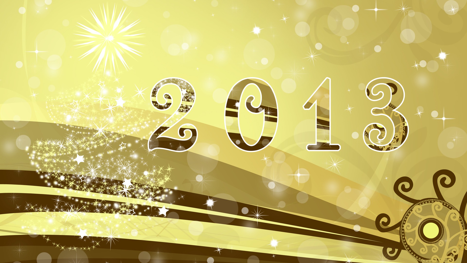 2013 New Year theme creative wallpaper(1) #7 - 1920x1080