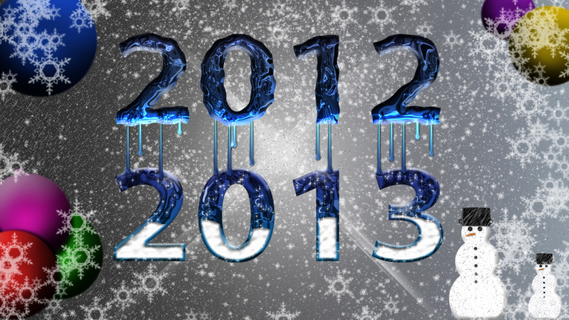 2013 New Year theme creative wallpaper(2) #3 - 1920x1080