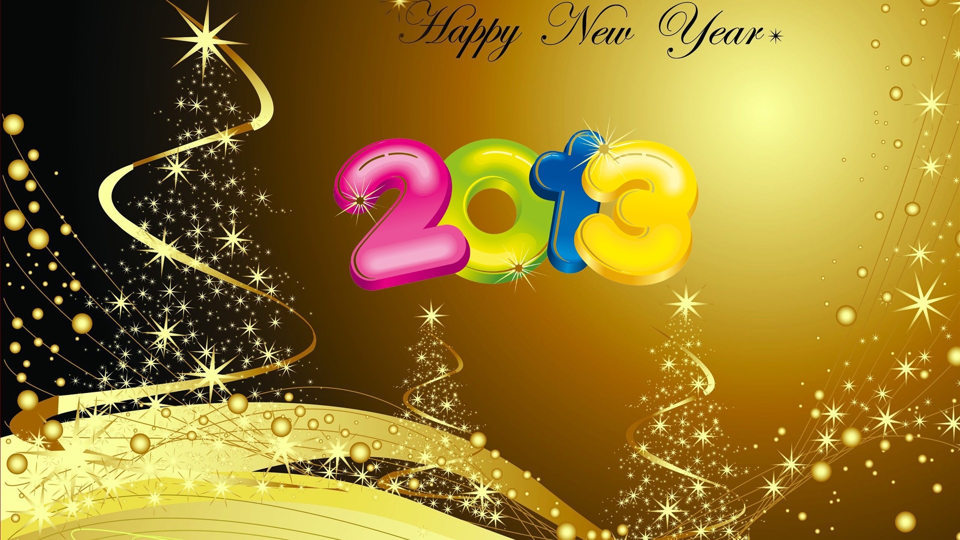 2013 New Year theme creative wallpaper(2) #18 - 1920x1080