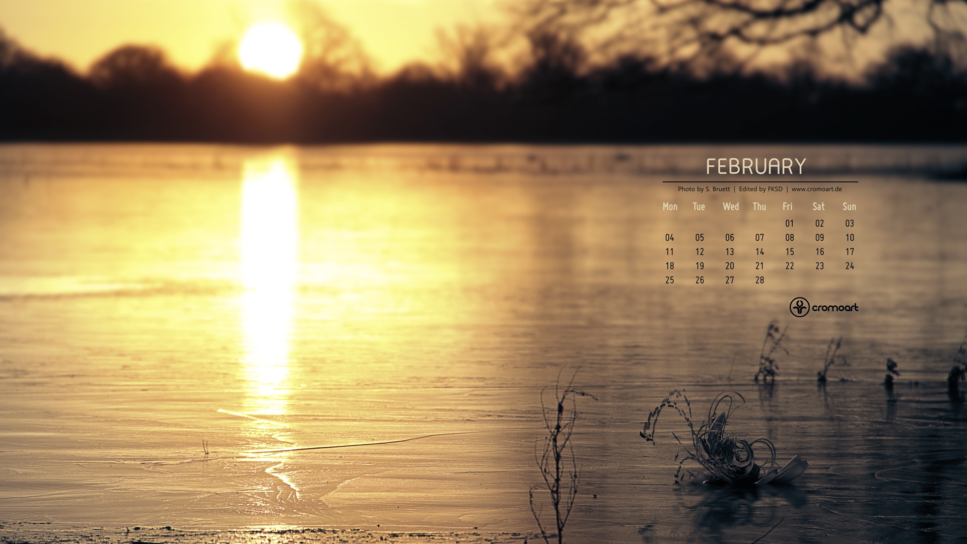 February 2013 Calendar wallpaper (2) #20 - 1920x1080