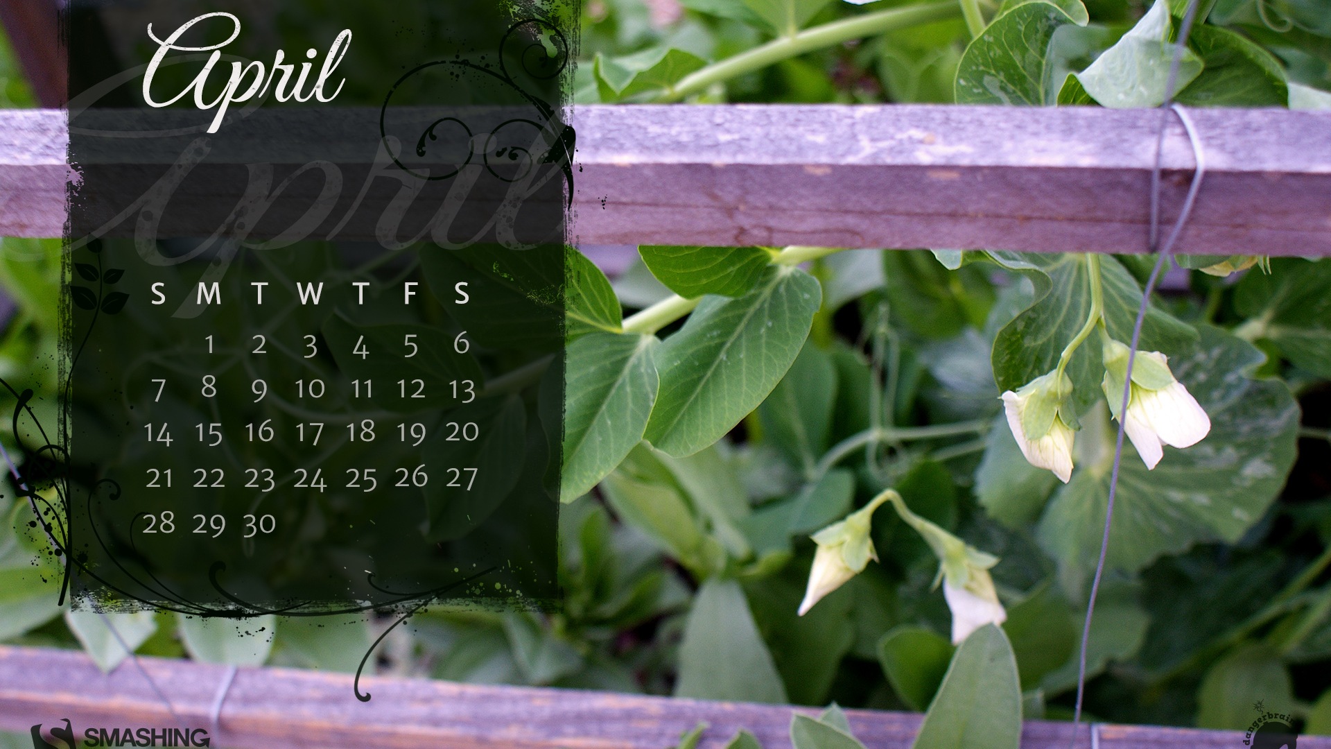 April 2013 Kalender Wallpaper (1) #10 - 1920x1080