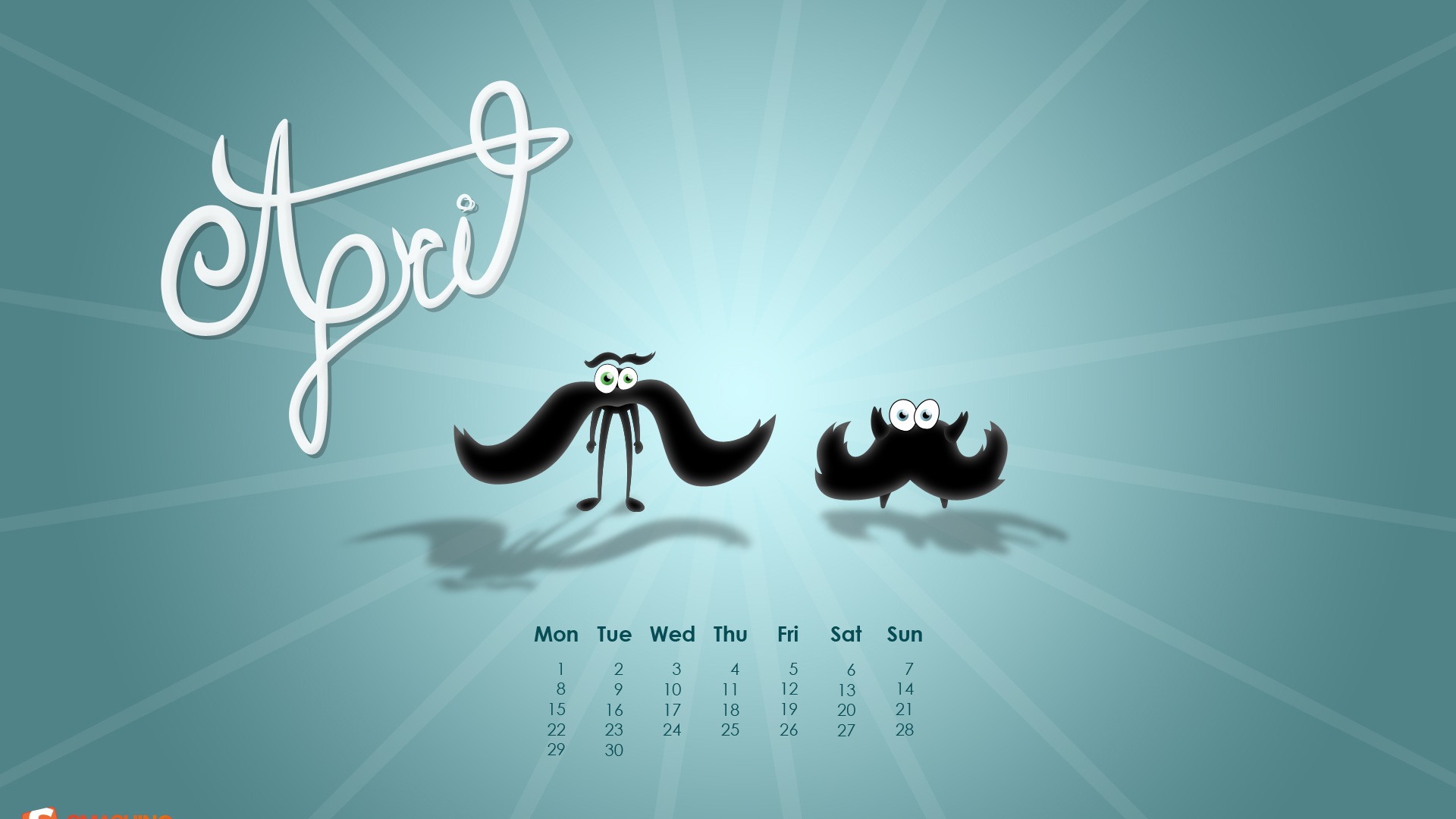2013年4月 月曆壁紙(二) #6 - 1920x1080
