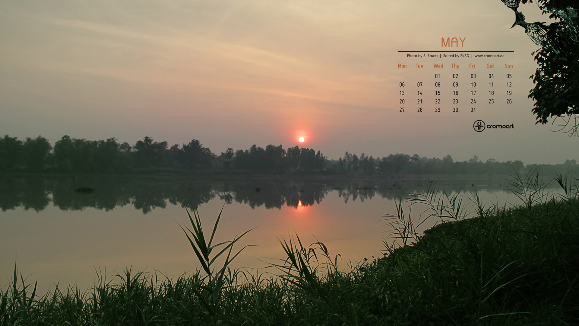 2013年5月 月曆壁紙(二) #24 - 1920x1080