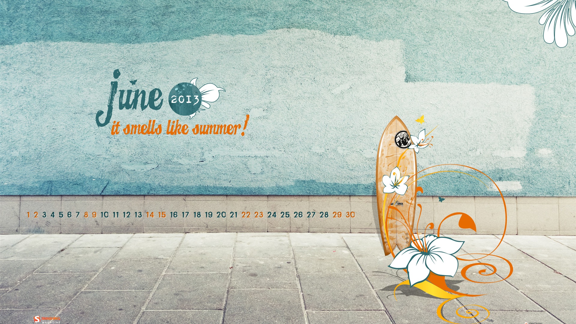 2013年6月 月曆壁紙(二) #4 - 1920x1080
