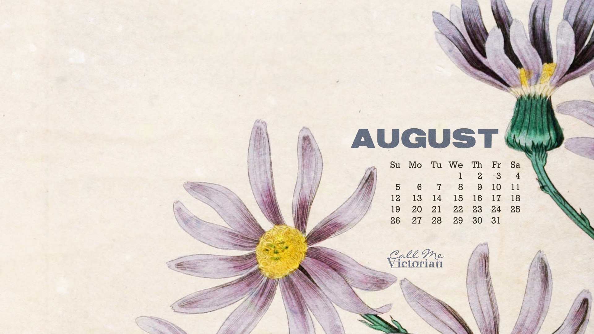 August 2013 Kalender Wallpaper (1) #2 - 1920x1080