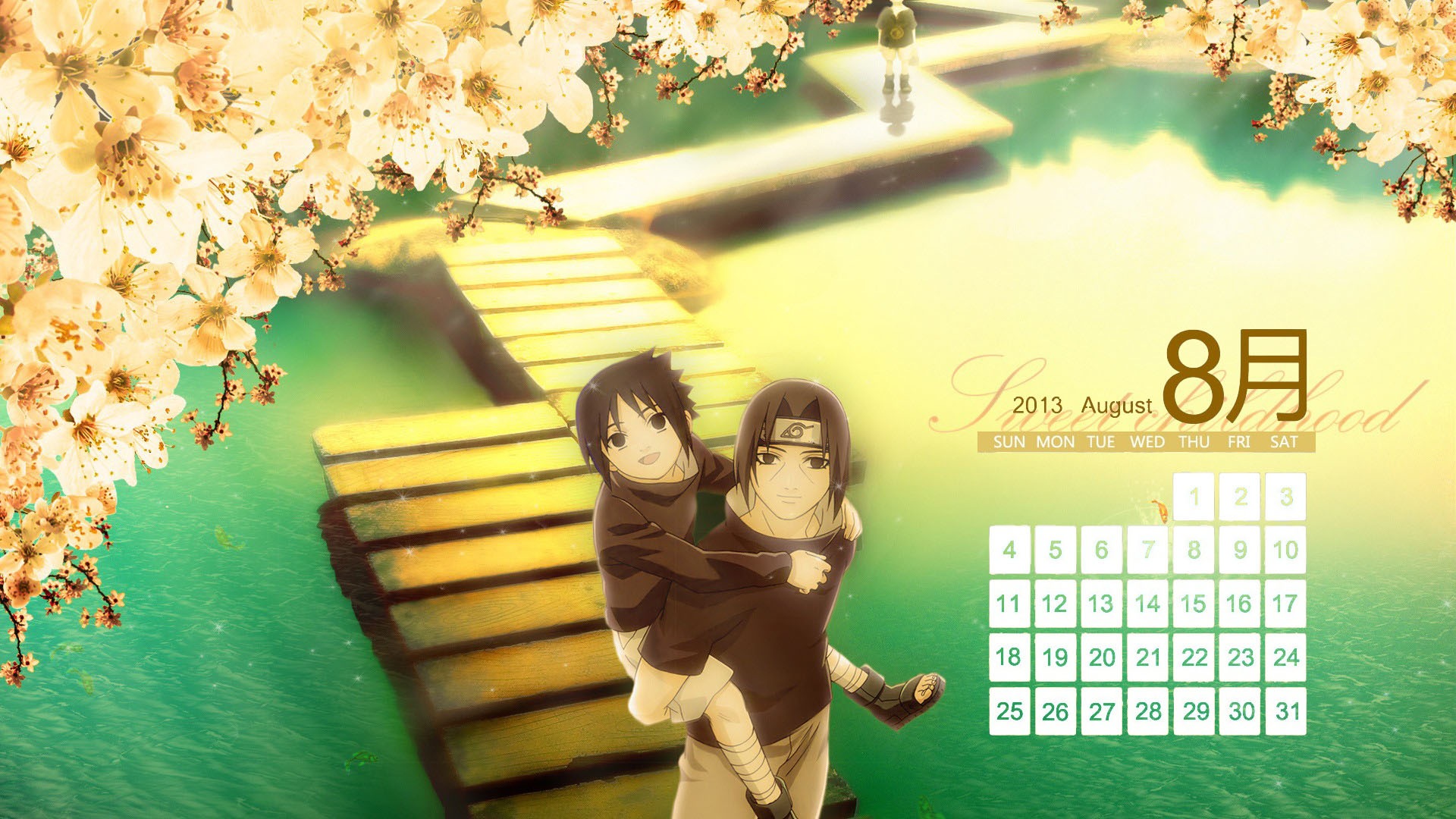2013年8月 月曆壁紙(二) #19 - 1920x1080