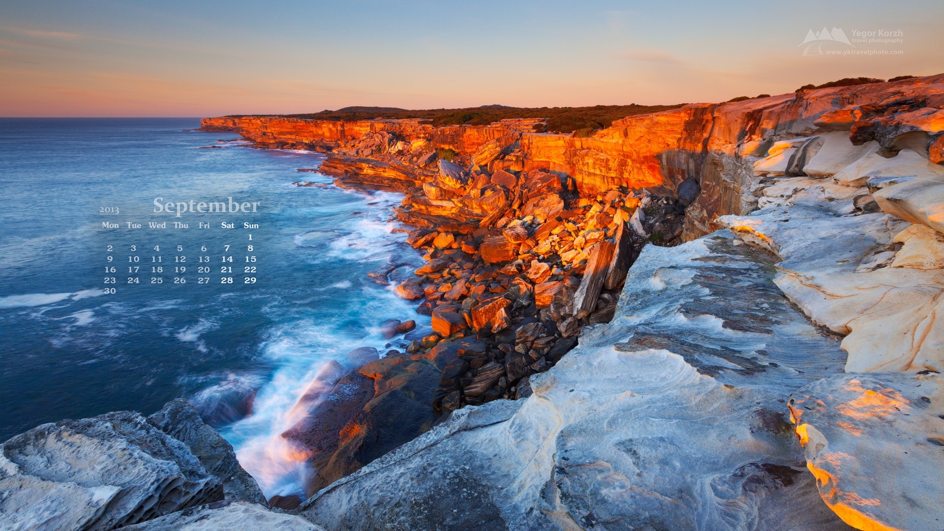 September 2013 Kalender Wallpaper (1) #1 - 1920x1080