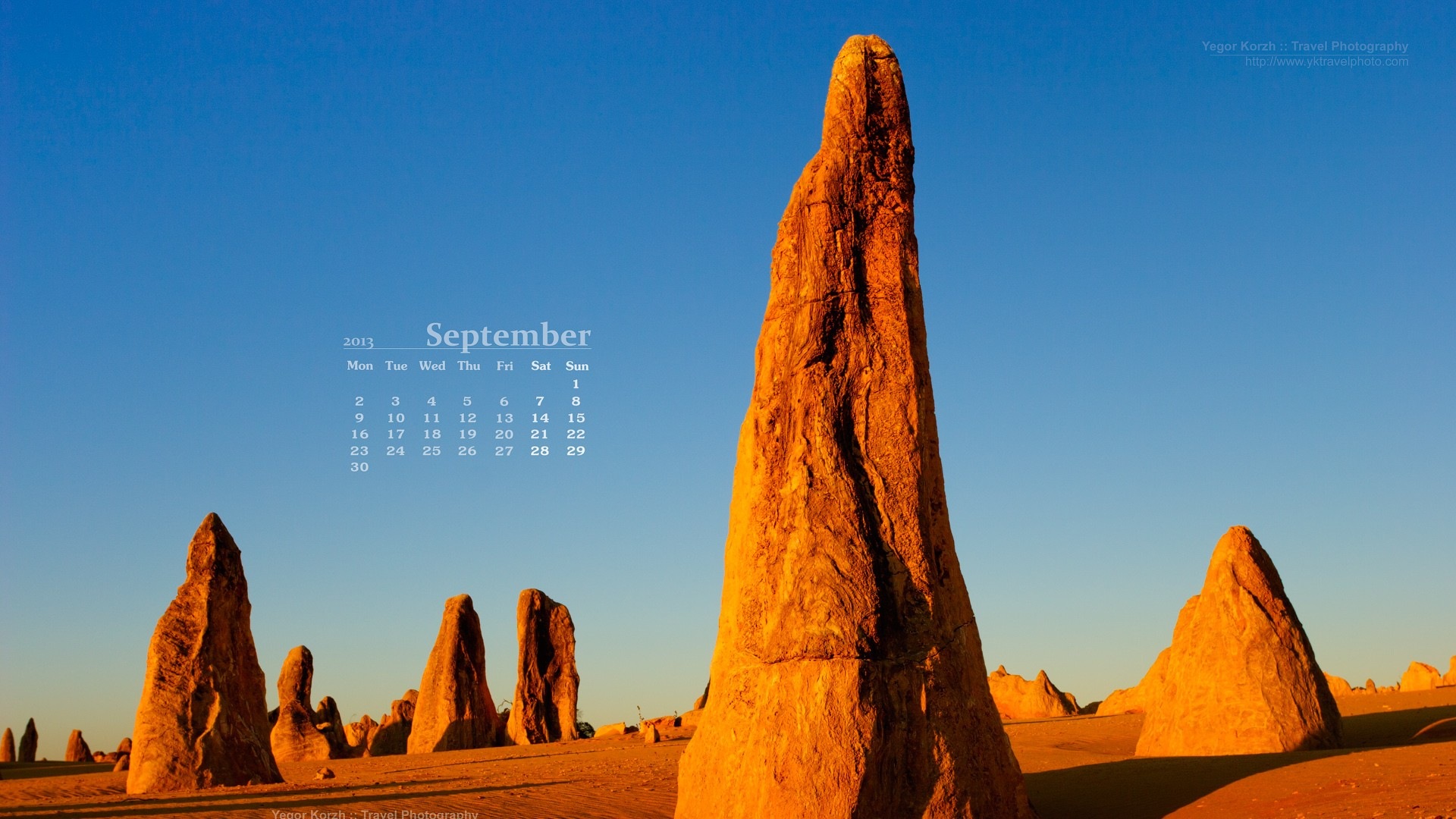 September 2013 Kalender Wallpaper (1) #8 - 1920x1080