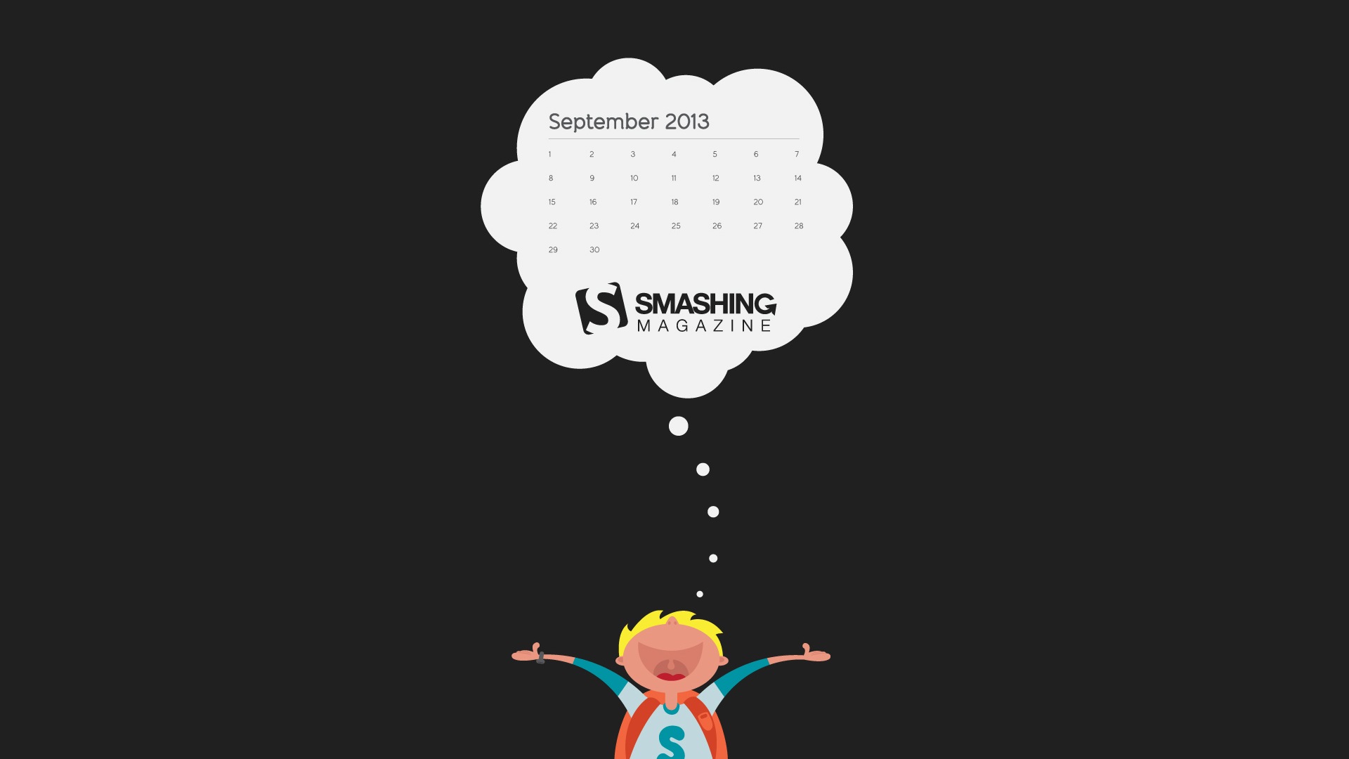September 2013 Calendar wallpaper (2) #3 - 1920x1080