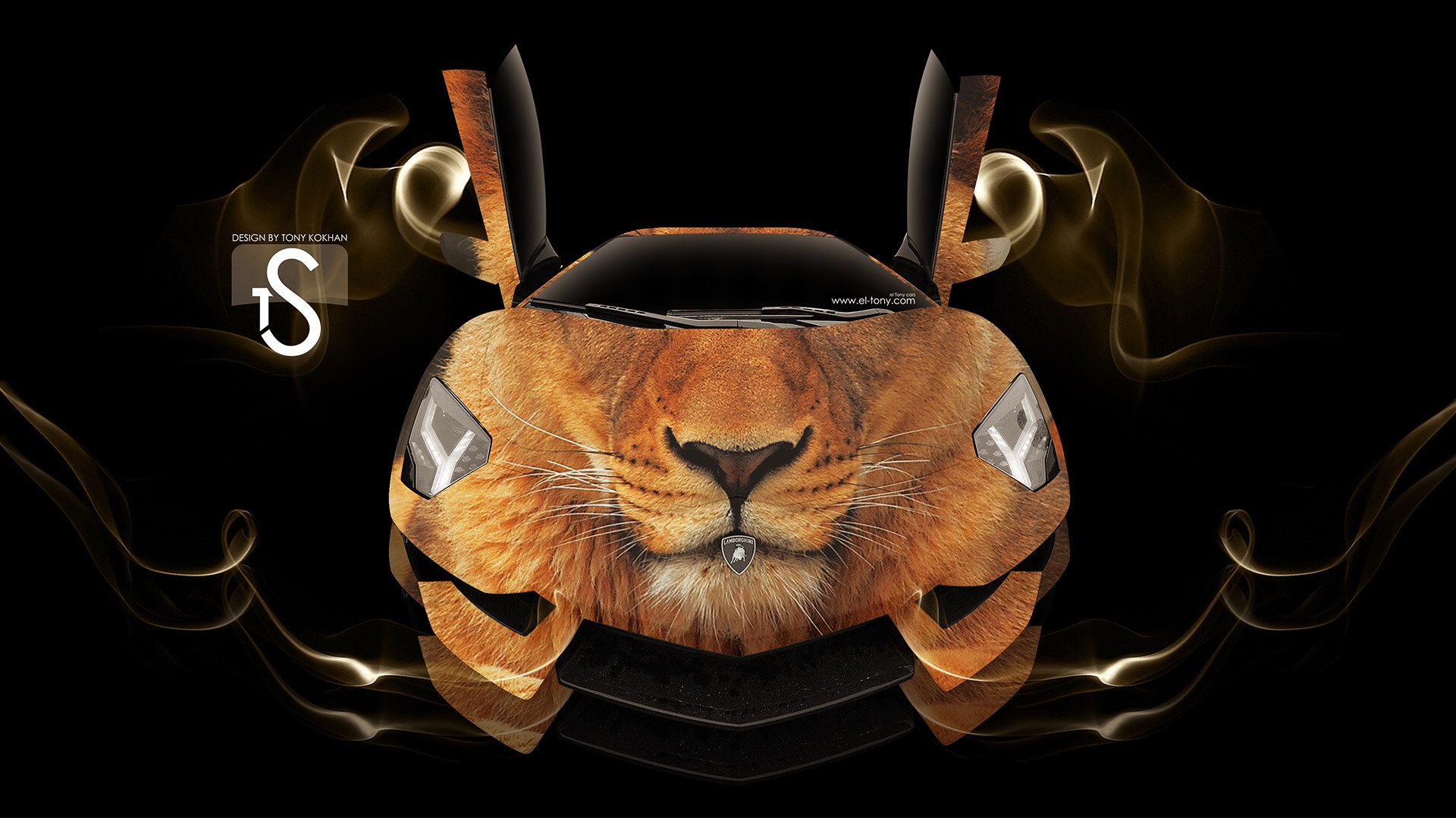 夢幻創意汽車設計壁紙，動物汽車 #3 - 1920x1080