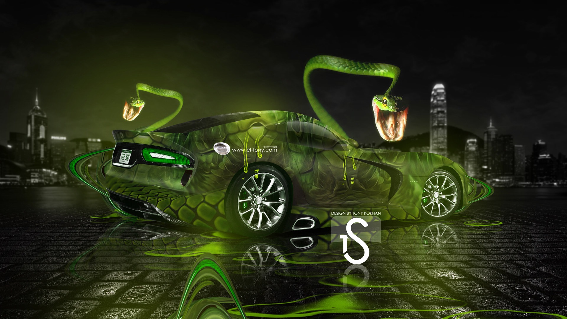 夢幻創意汽車設計壁紙，動物汽車 #15 - 1920x1080