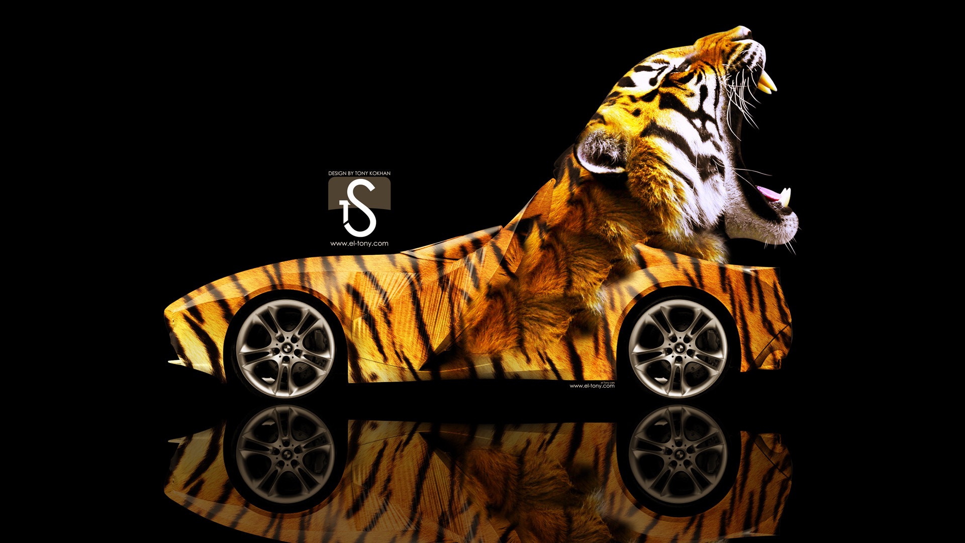 夢幻創意汽車設計壁紙，動物汽車 #20 - 1920x1080