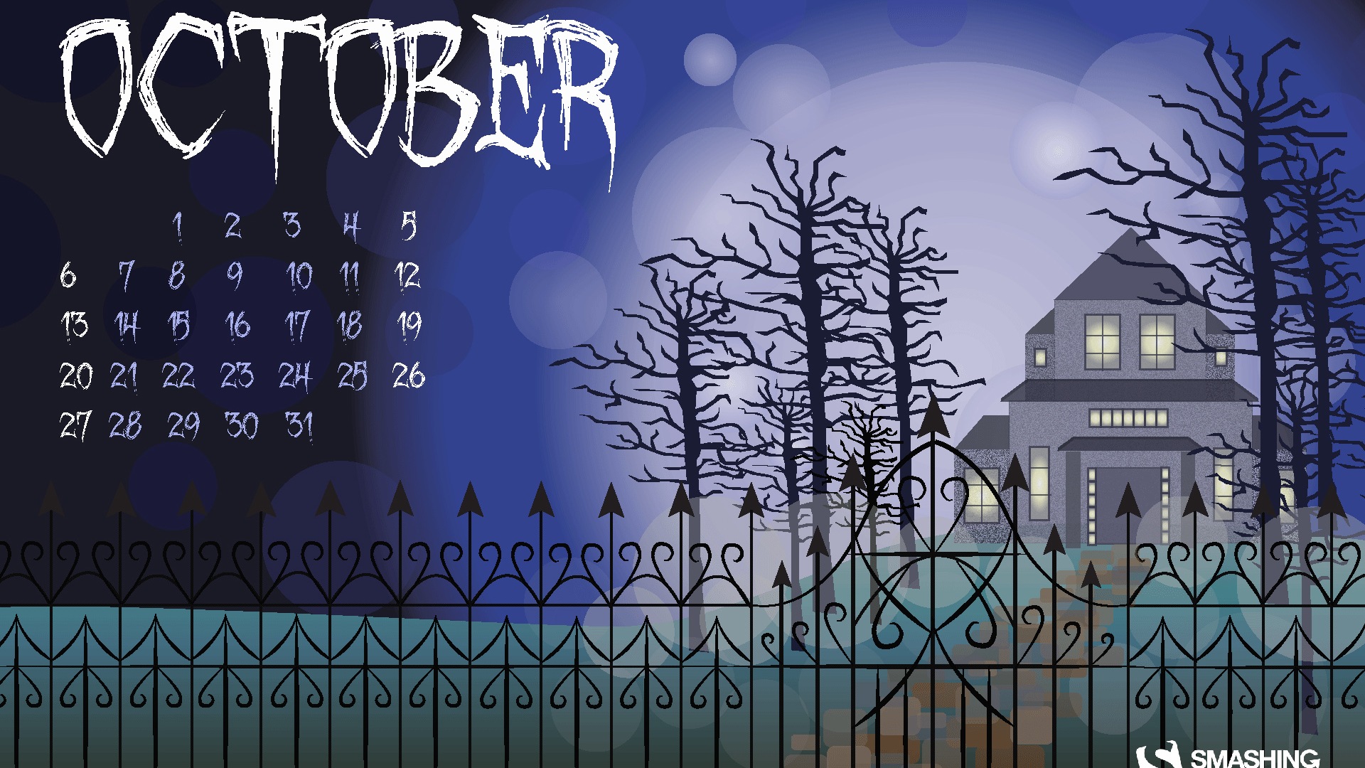 October 2013 calendar wallpaper (2) #1 - 1920x1080