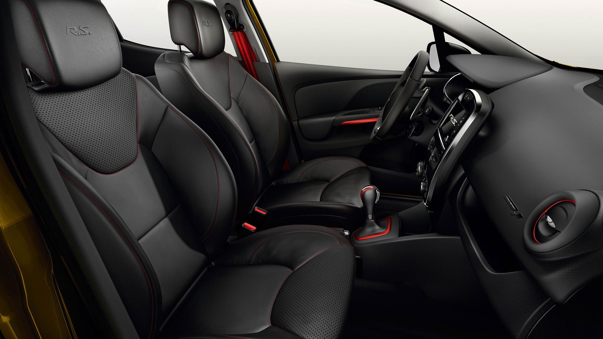 2013 雷諾CLIO RS200黃色車高清壁紙 #9 - 1920x1080