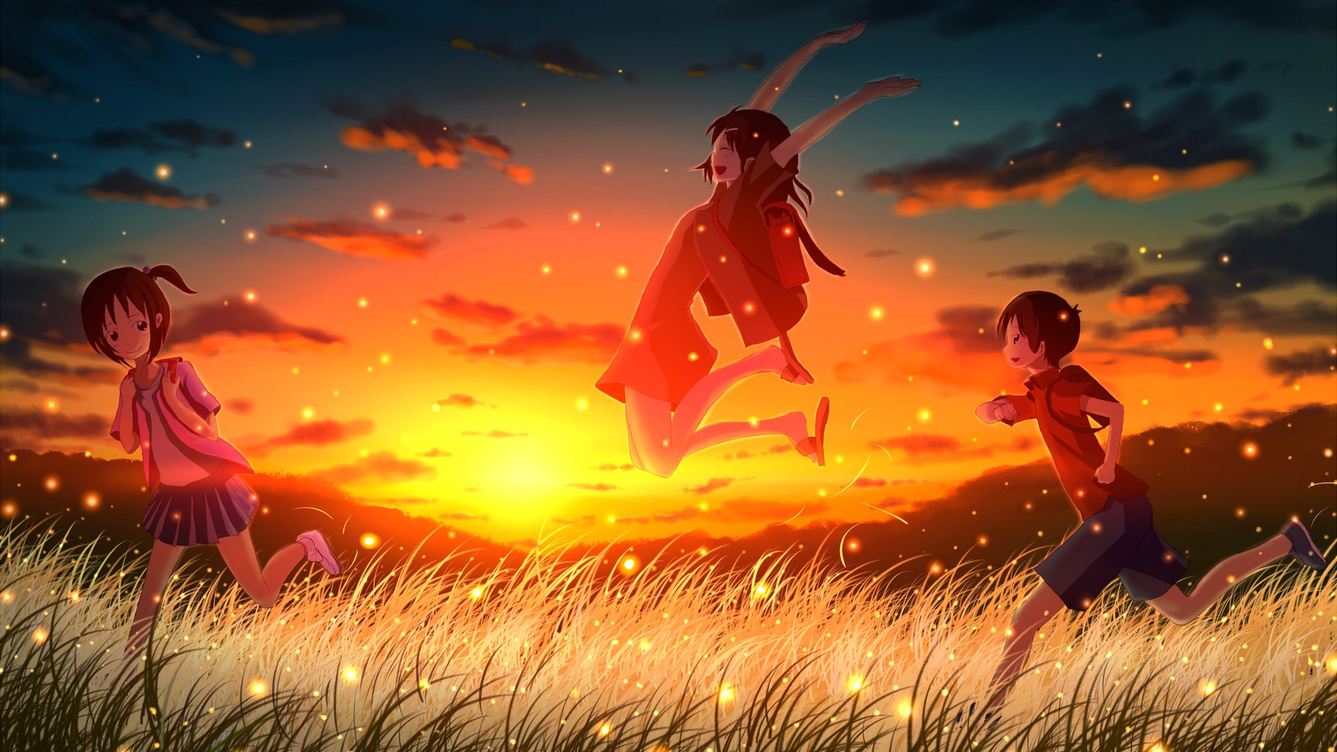 Firefly Summer beautiful anime wallpaper #1 - 1920x1080