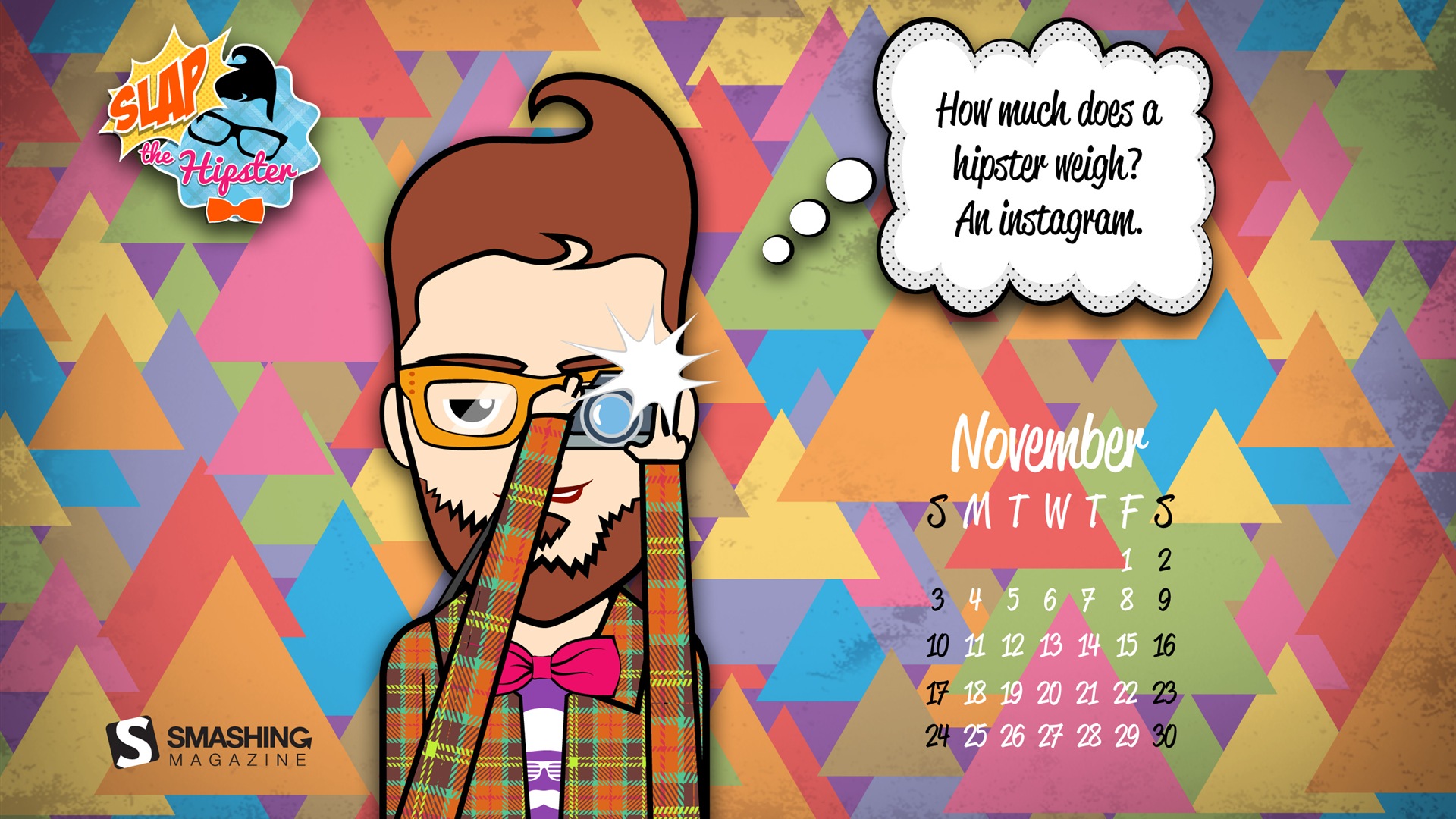 2013年11月 月曆壁紙(二) #9 - 1920x1080
