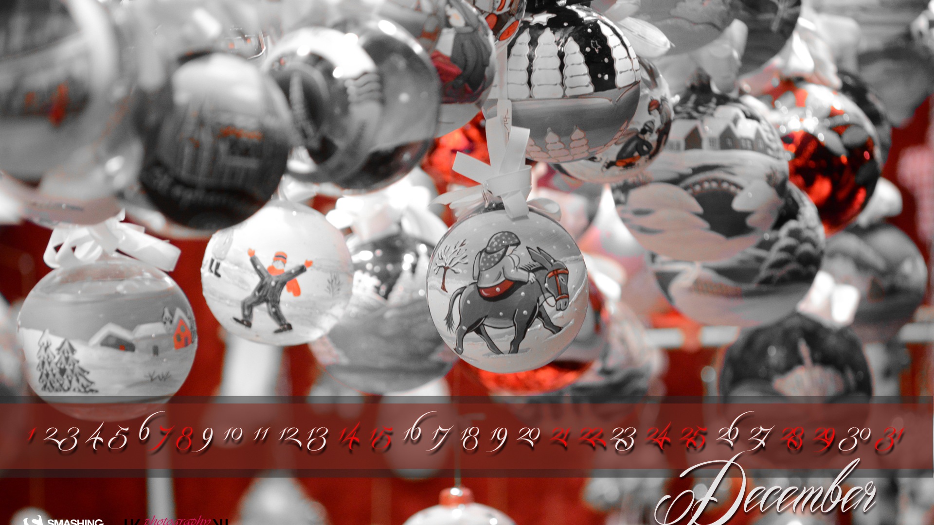 2013年12月 月曆壁紙(一) #7 - 1920x1080