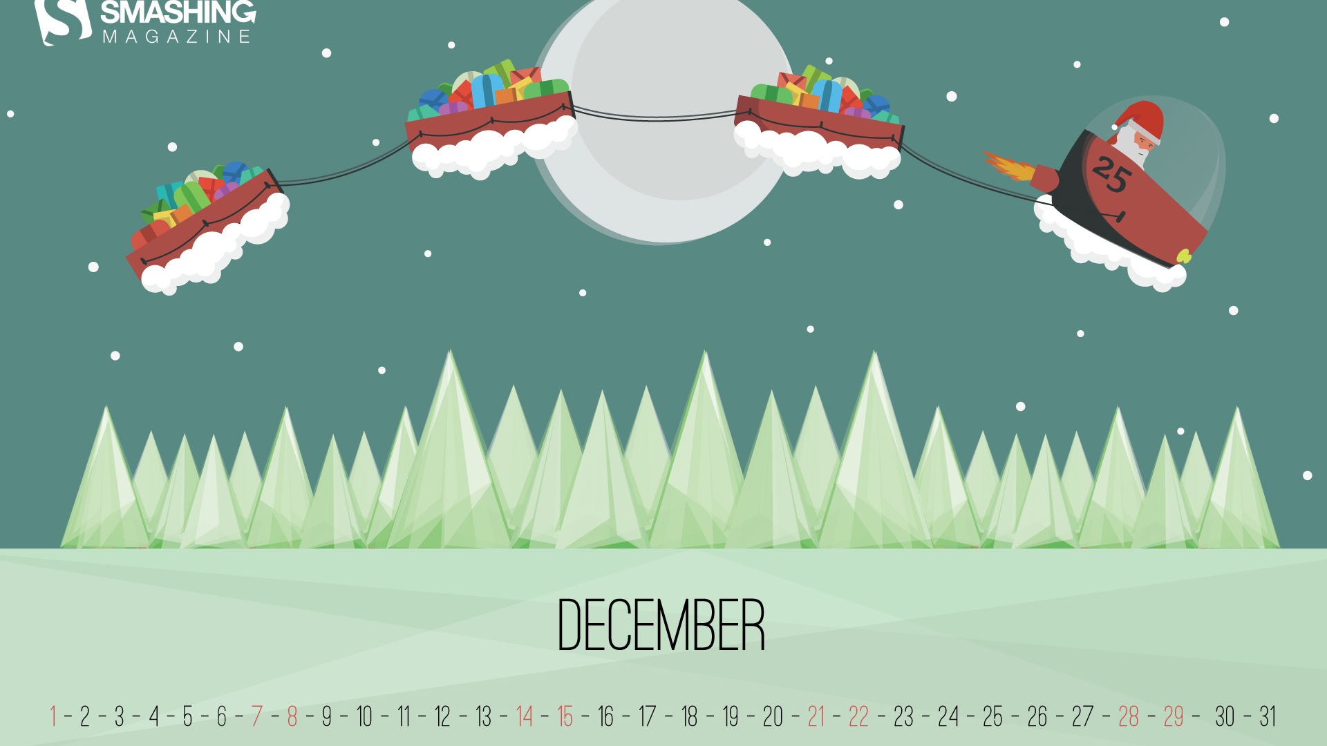 December 2013 Calendar wallpaper (2) #6 - 1920x1080