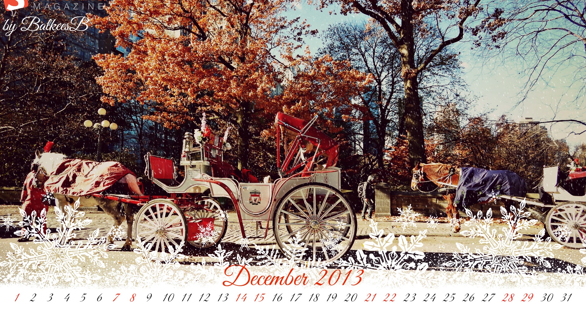 December 2013 Calendar wallpaper (2) #9 - 1920x1080