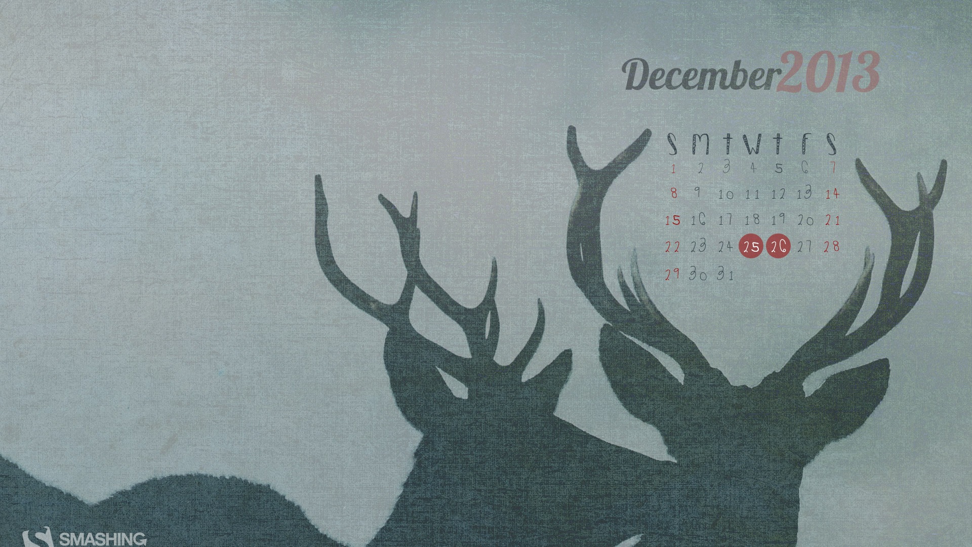 December 2013 Calendar wallpaper (2) #22 - 1920x1080