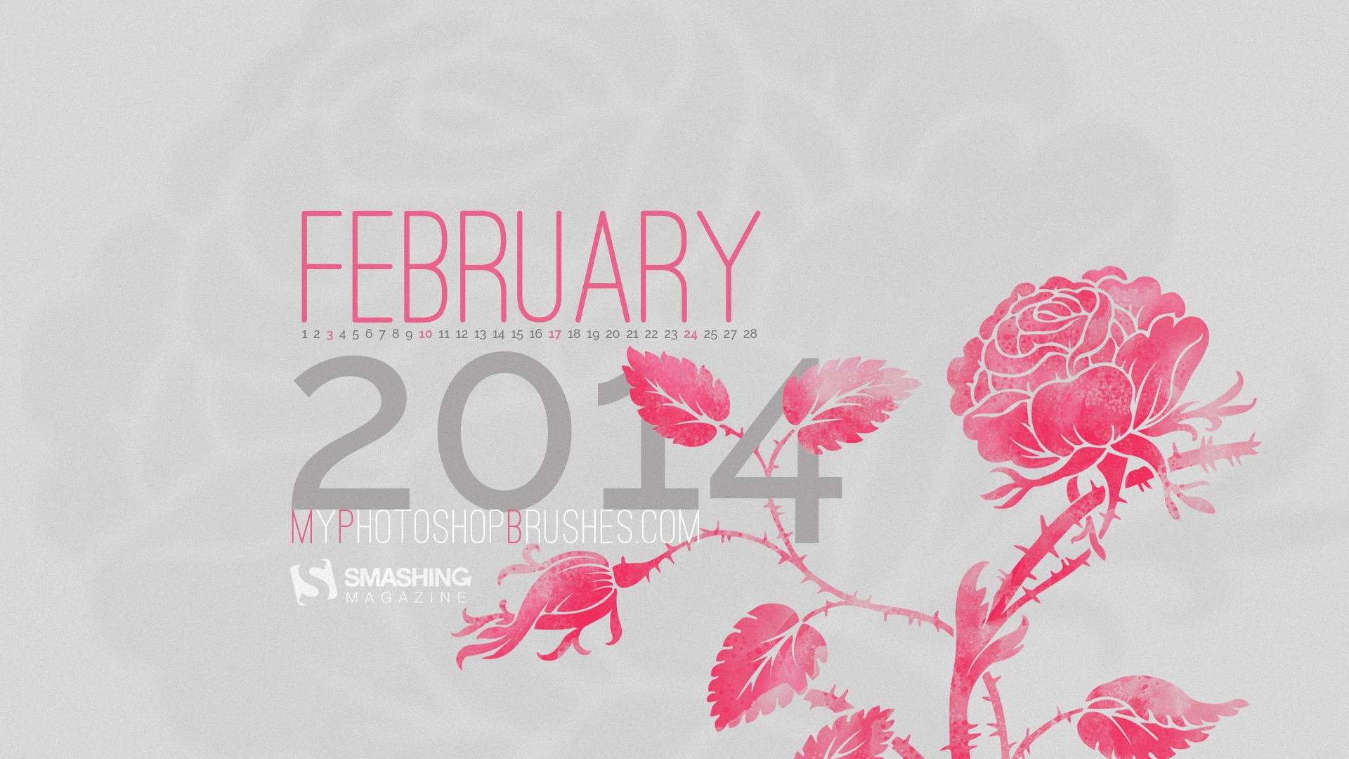 2014年2月 月曆壁紙(二) #9 - 1920x1080