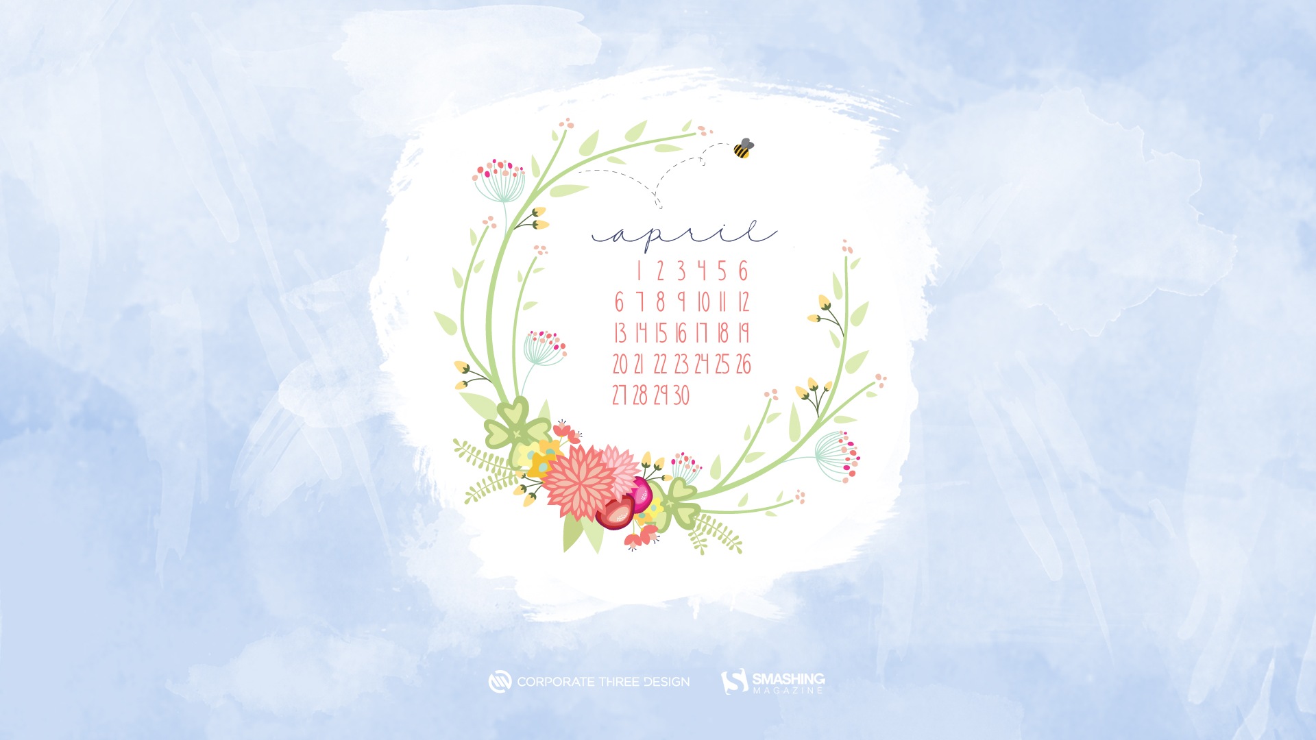 2014年4月 月曆壁紙(二) #9 - 1920x1080