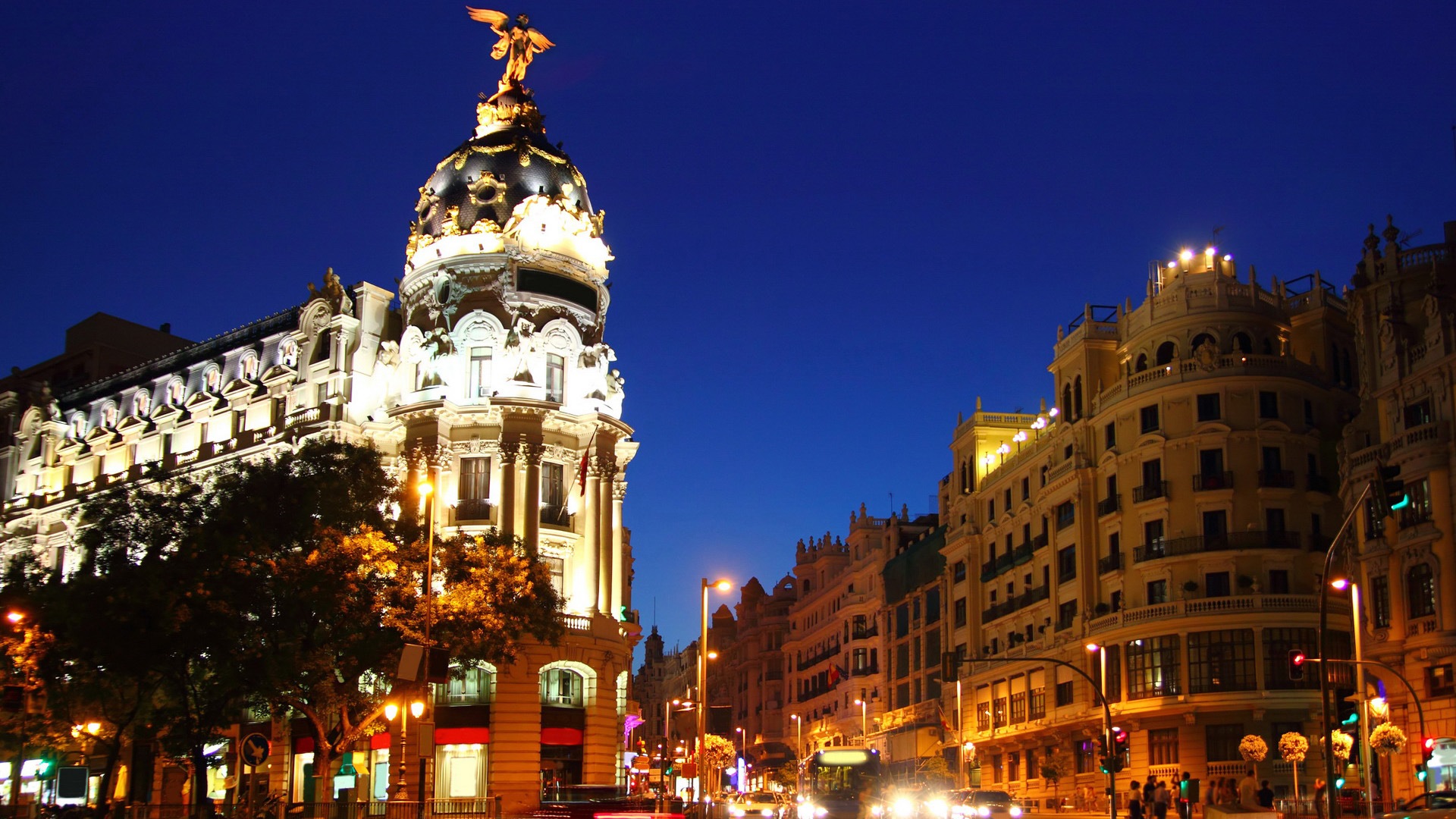 Spanischen Hauptstadt Madrid, Stadtlandschaft HD Wallpaper #16 - 1920x1080