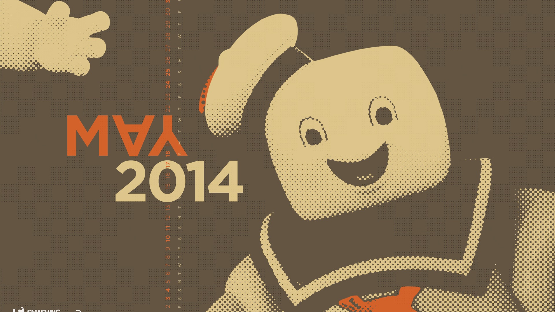 2014年5月 月曆壁紙(二) #19 - 1920x1080