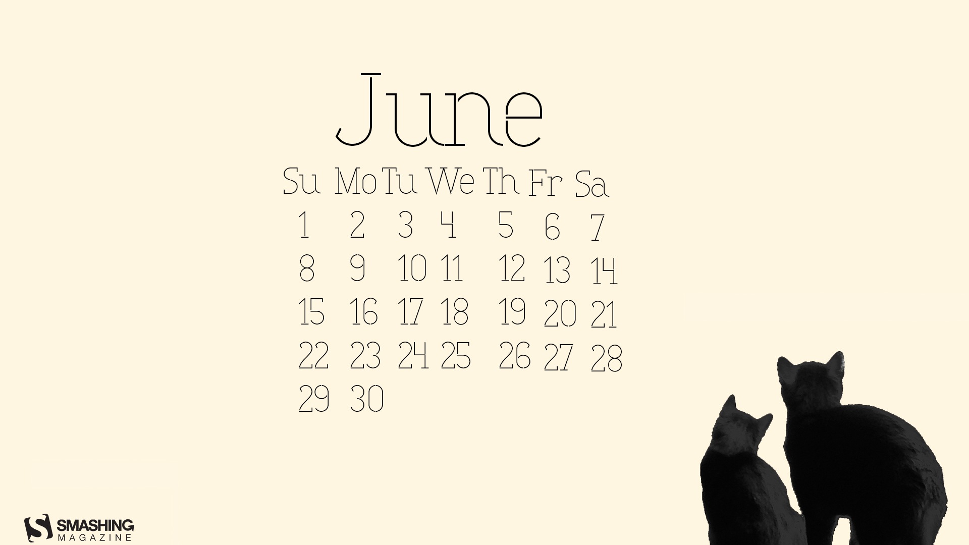 2014年6月 月历壁纸(二)19 - 1920x1080