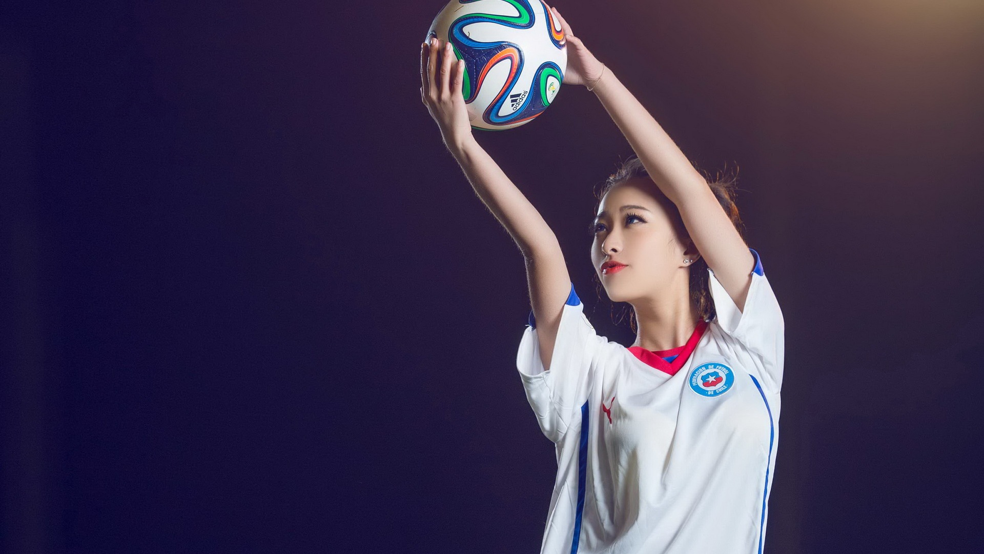 32 World Cup dresy, fotbalové dítě krásné dívky HD Tapety na plochu #14 - 1920x1080