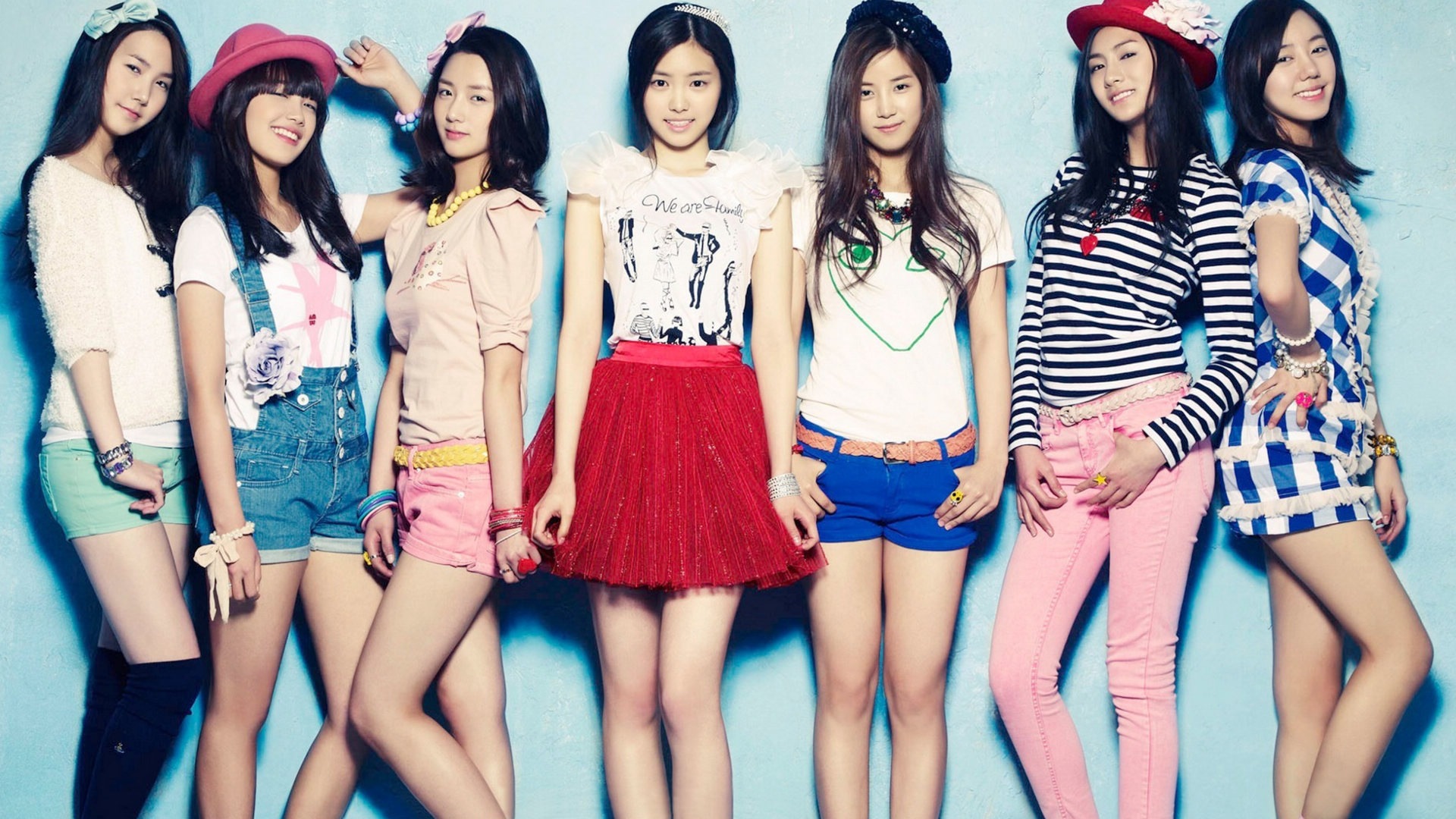 Korejský hudební dívčí skupina, růžové HD tapety na plochu #1 - 1920x1080