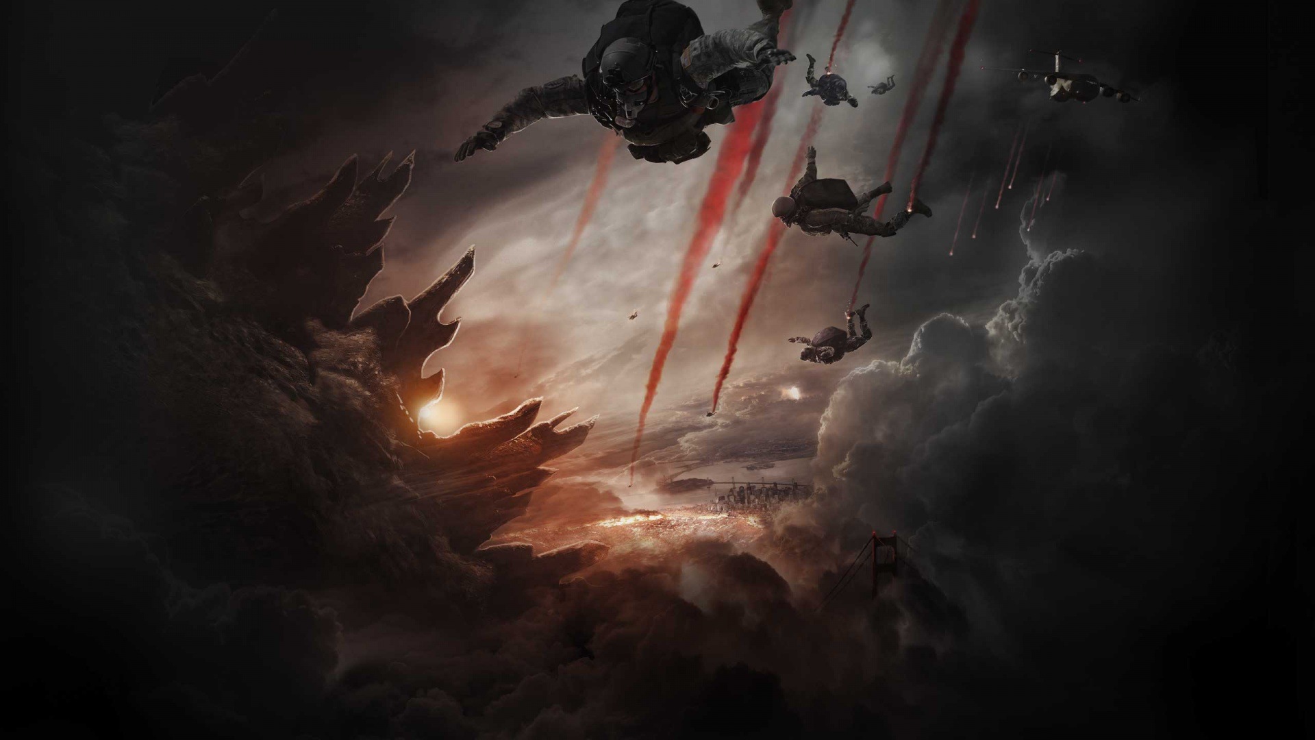 Godzilla 2014 film HD tapety na plochu #14 - 1920x1080