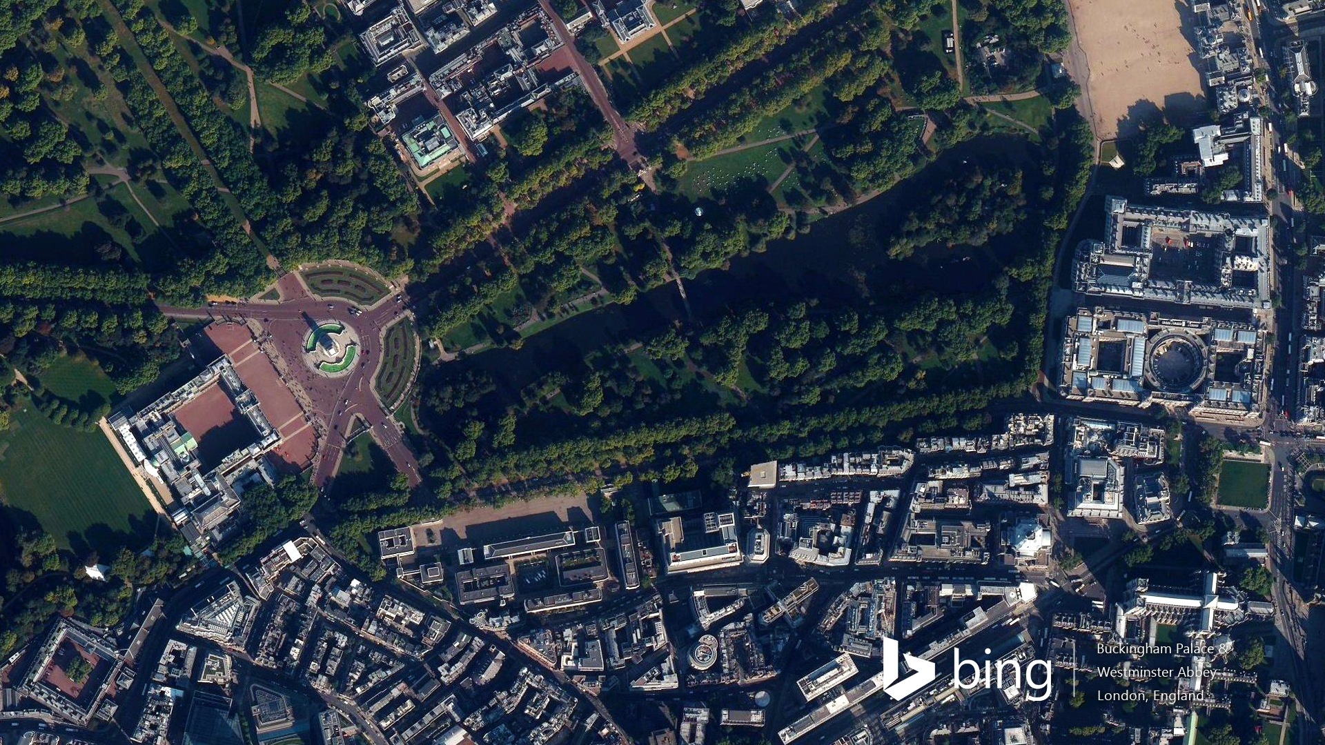 Microsoft Bing HD Tapety na plochu: Letecký pohled na Evropu #3 - 1920x1080