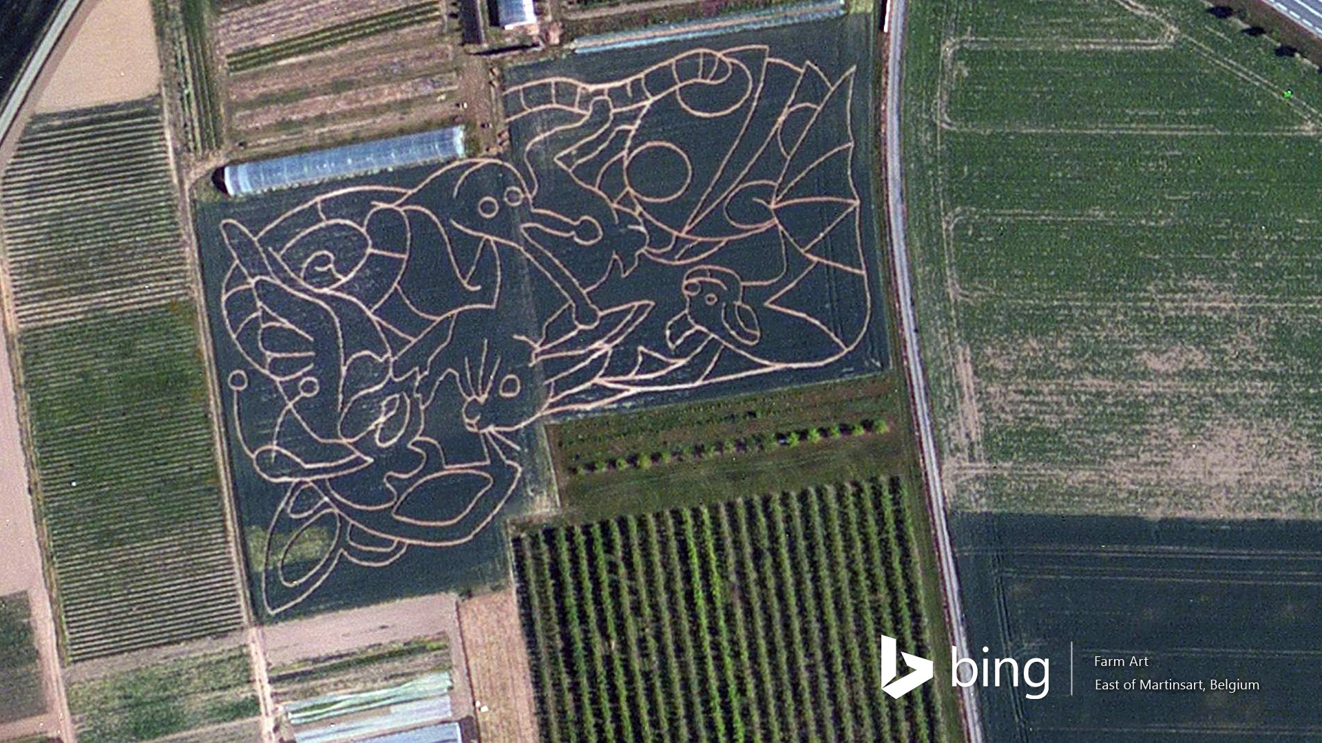 Microsoft Bing HD wallpapers: Aerial view of Europe #12 - 1920x1080